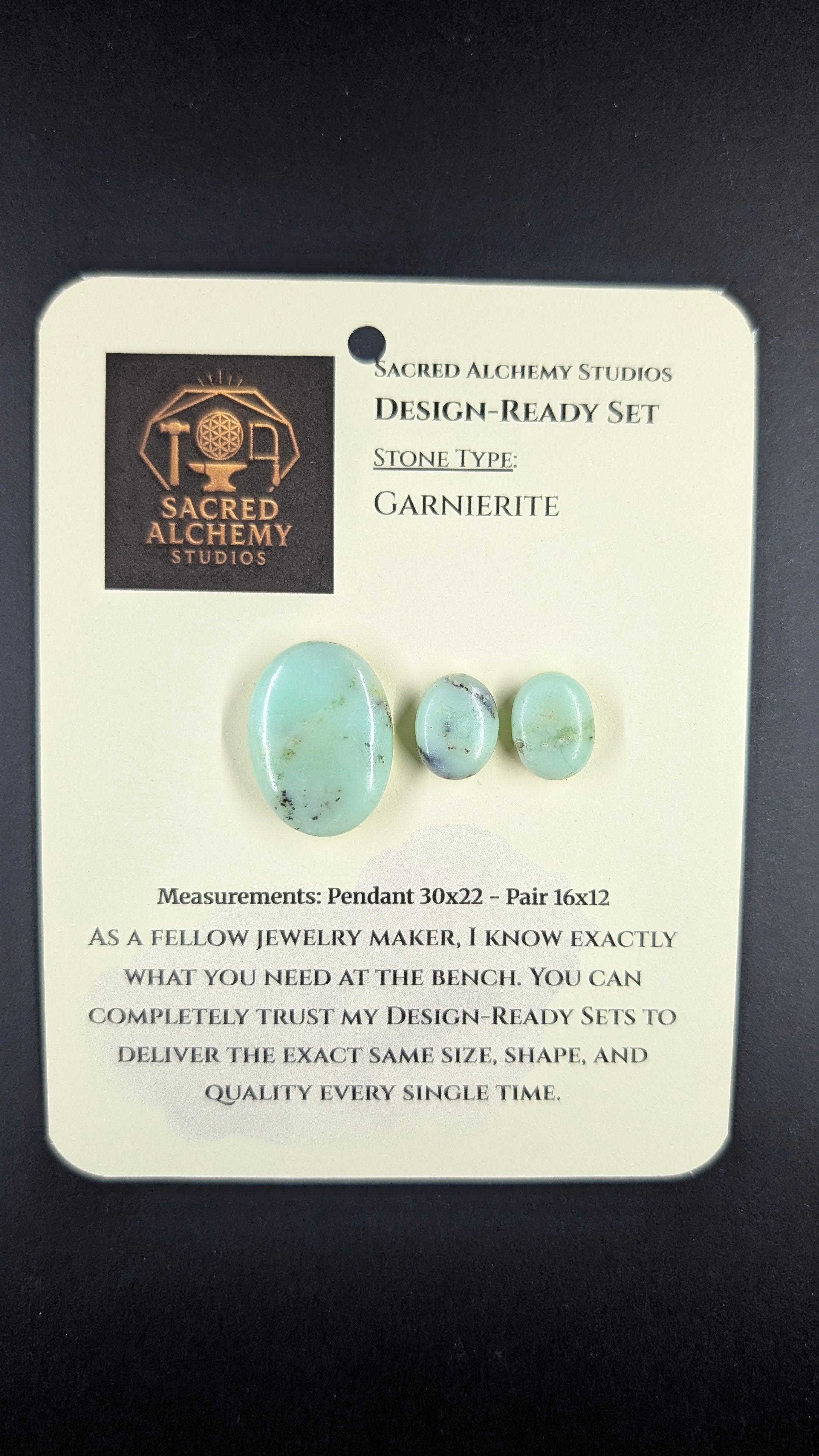 Oval Shape - Garnierite - Design-Ready Set