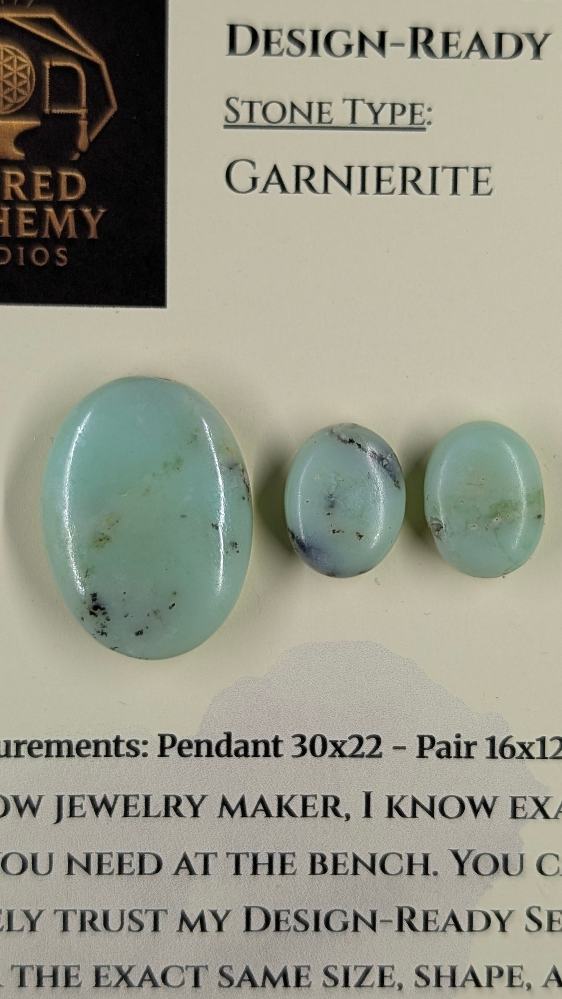 Oval Shape - Garnierite - Design-Ready Set