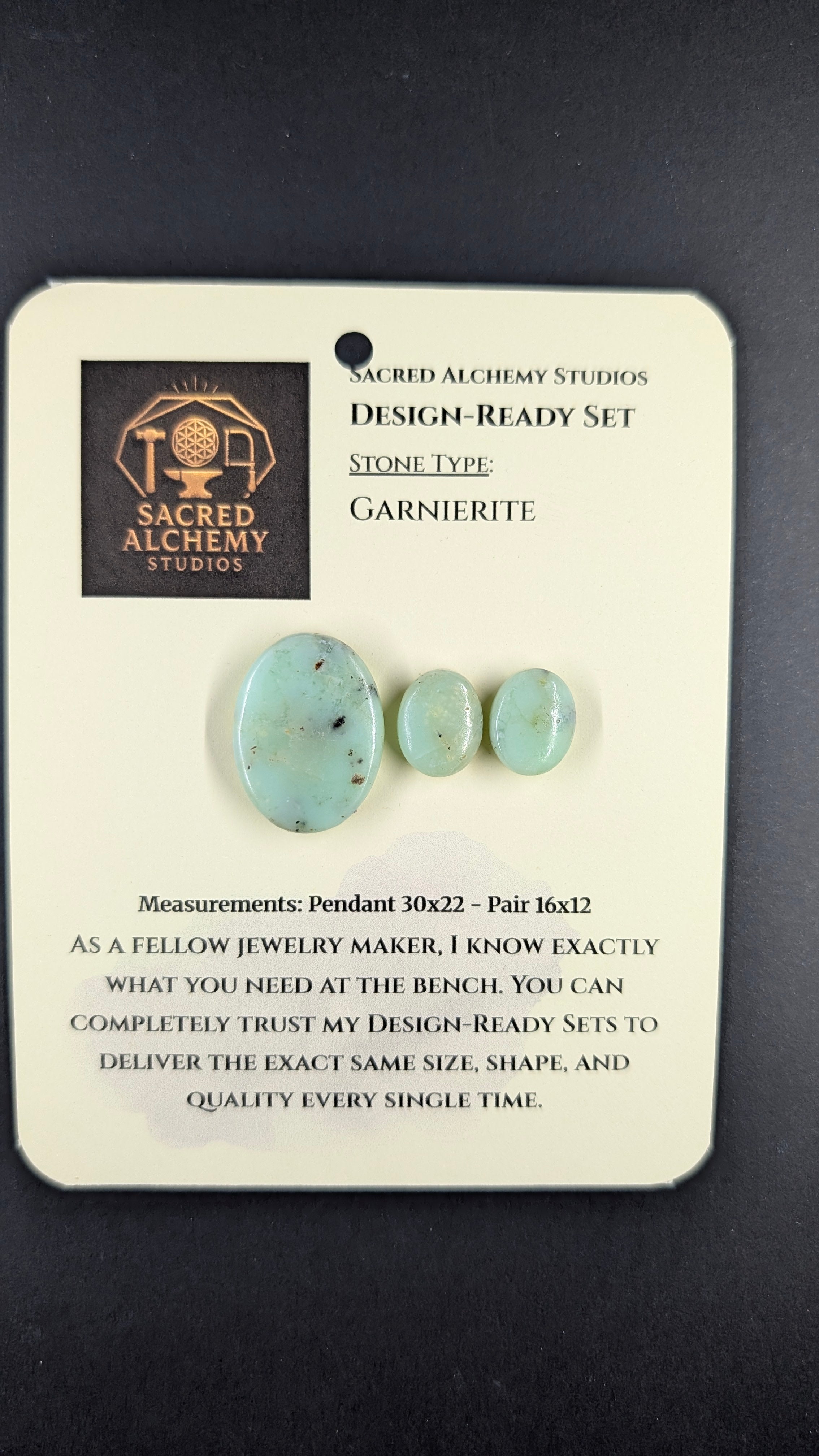 Oval Shape - Garnierite - Design-Ready Set