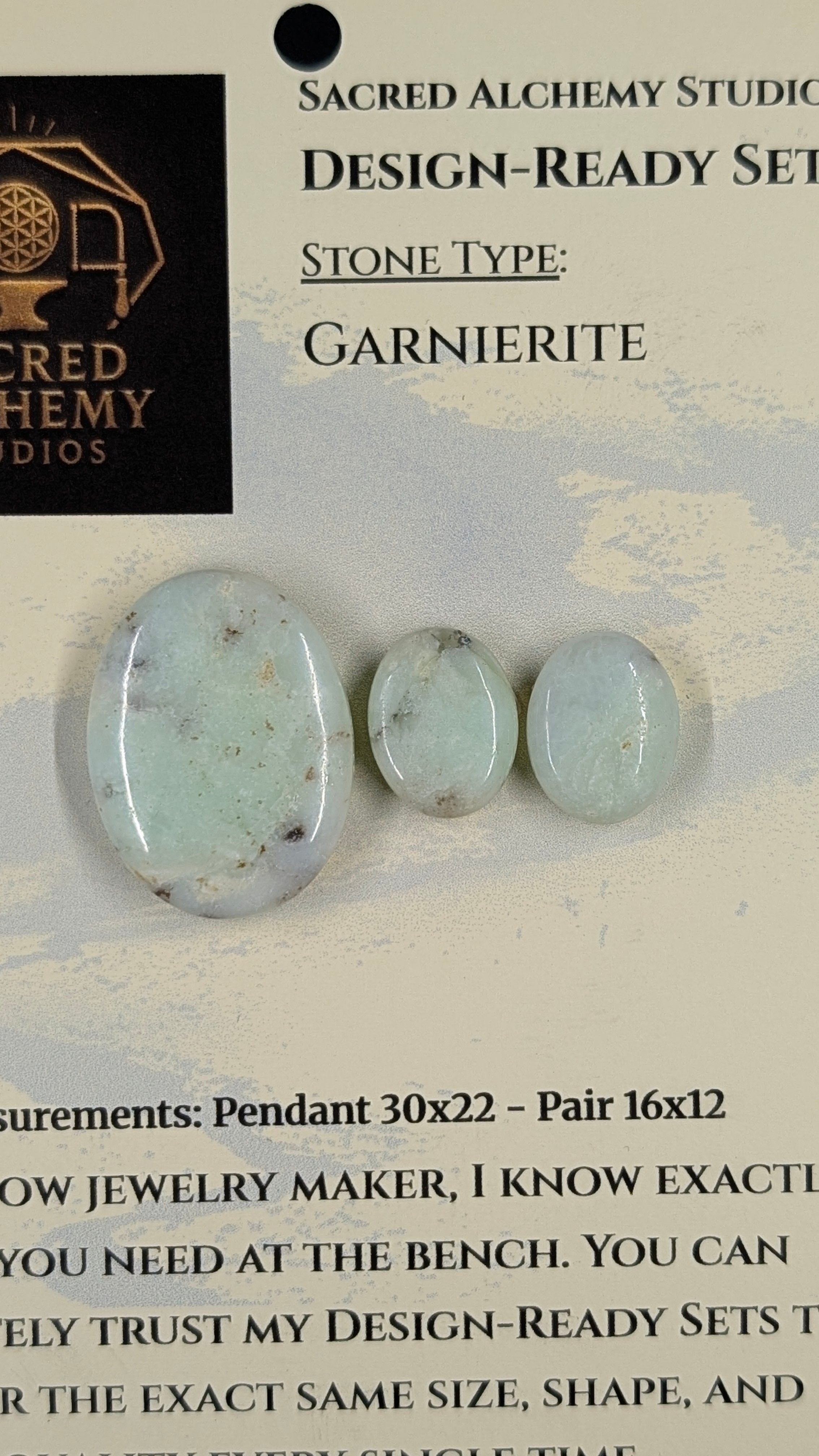 Oval Shape - Garnierite - Design-Ready Set