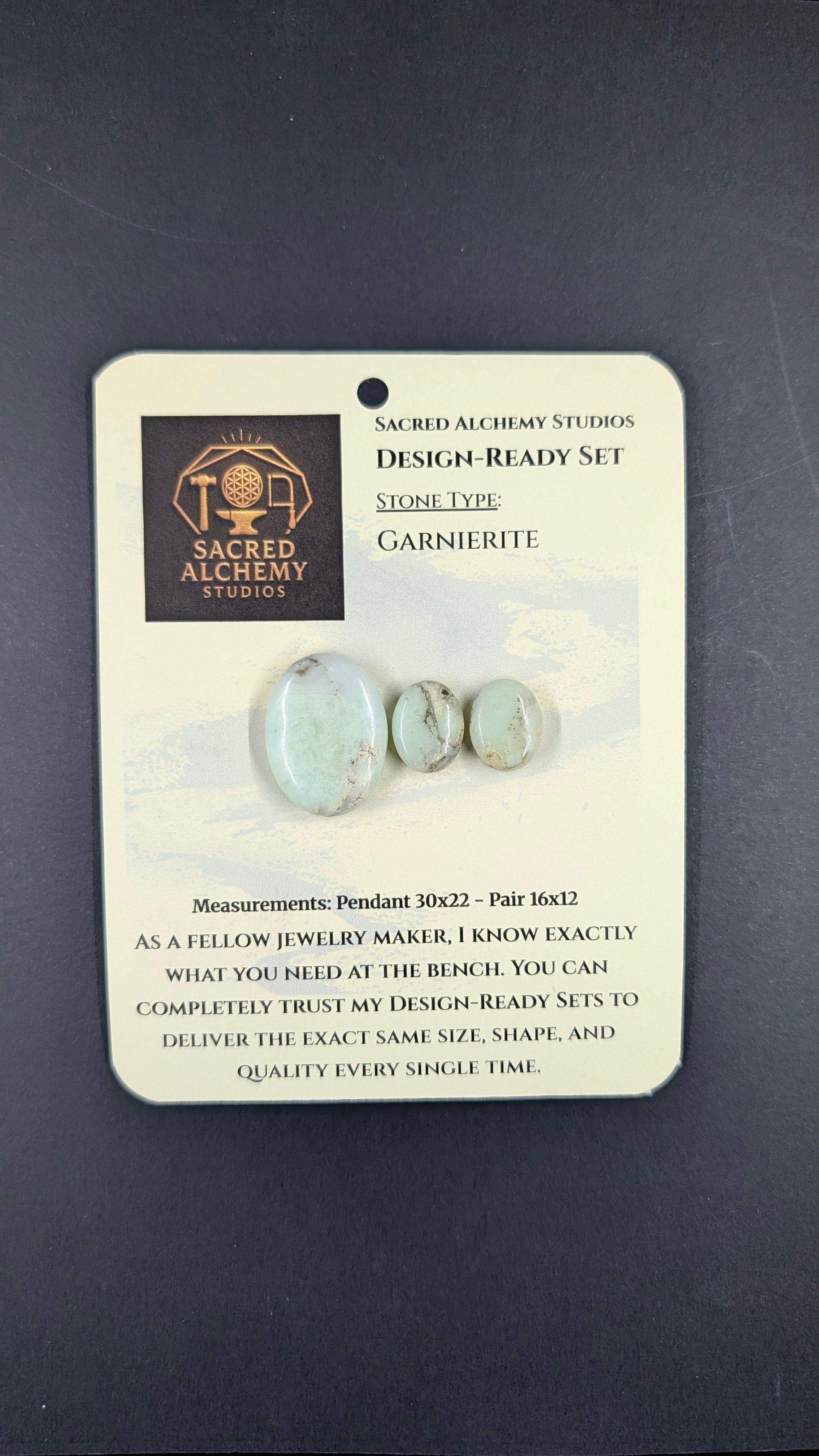 Oval Shape - Garnierite - Design-Ready Set