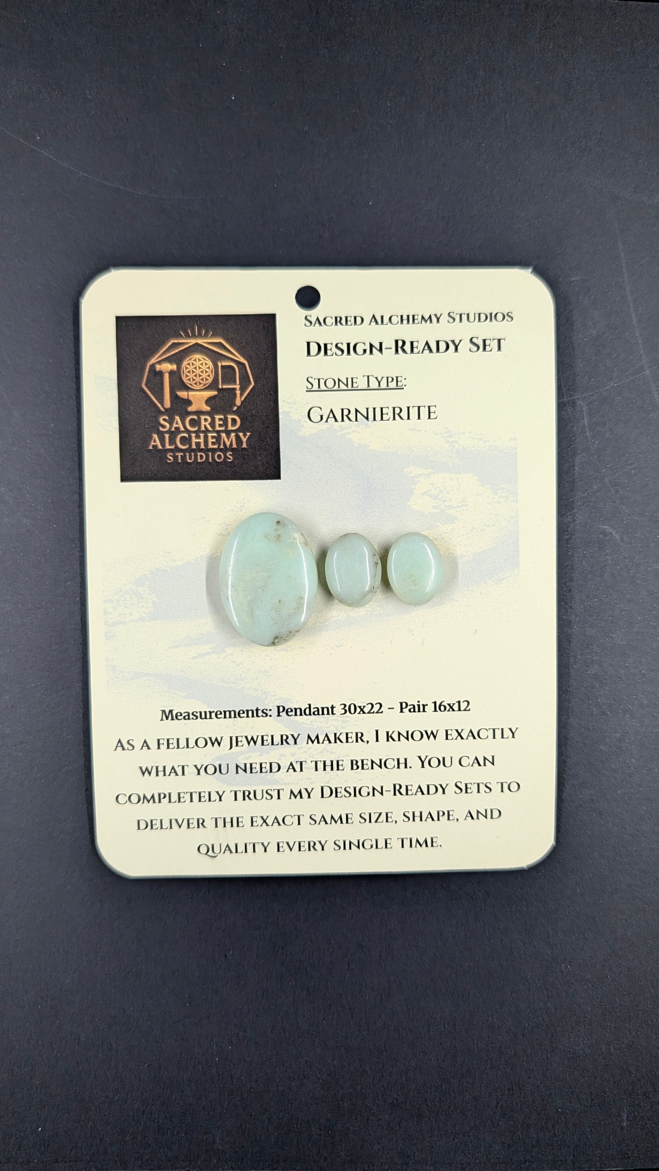 Oval Shape - Garnierite - Design-Ready Set