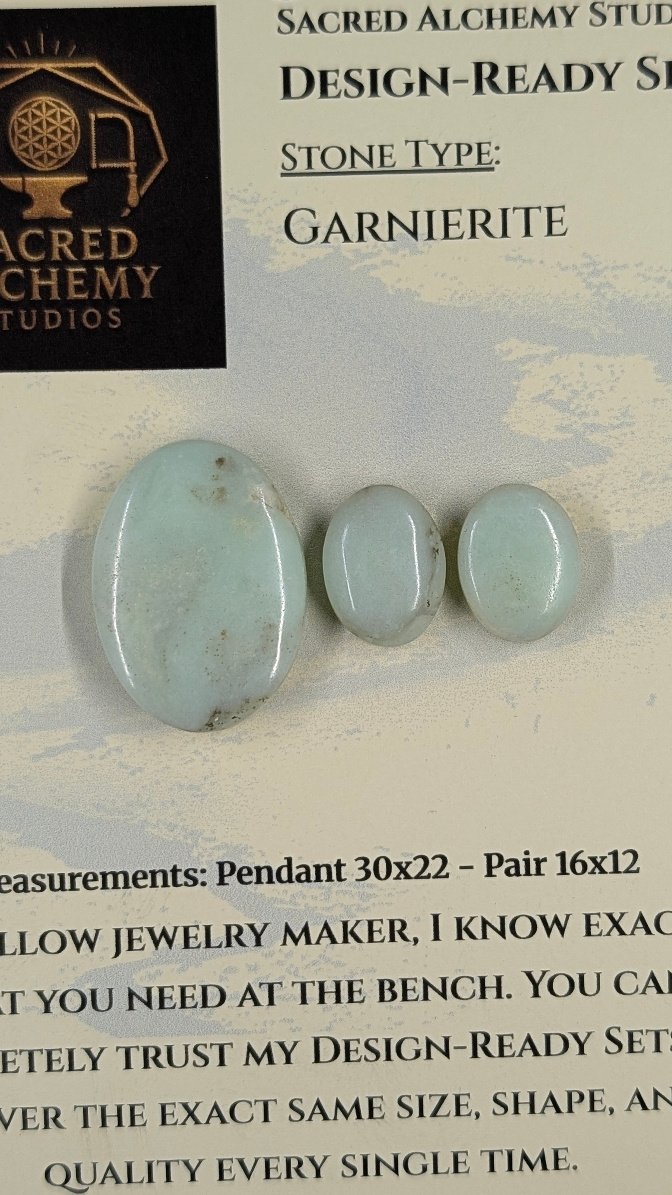 Oval Shape - Garnierite - Design-Ready Set
