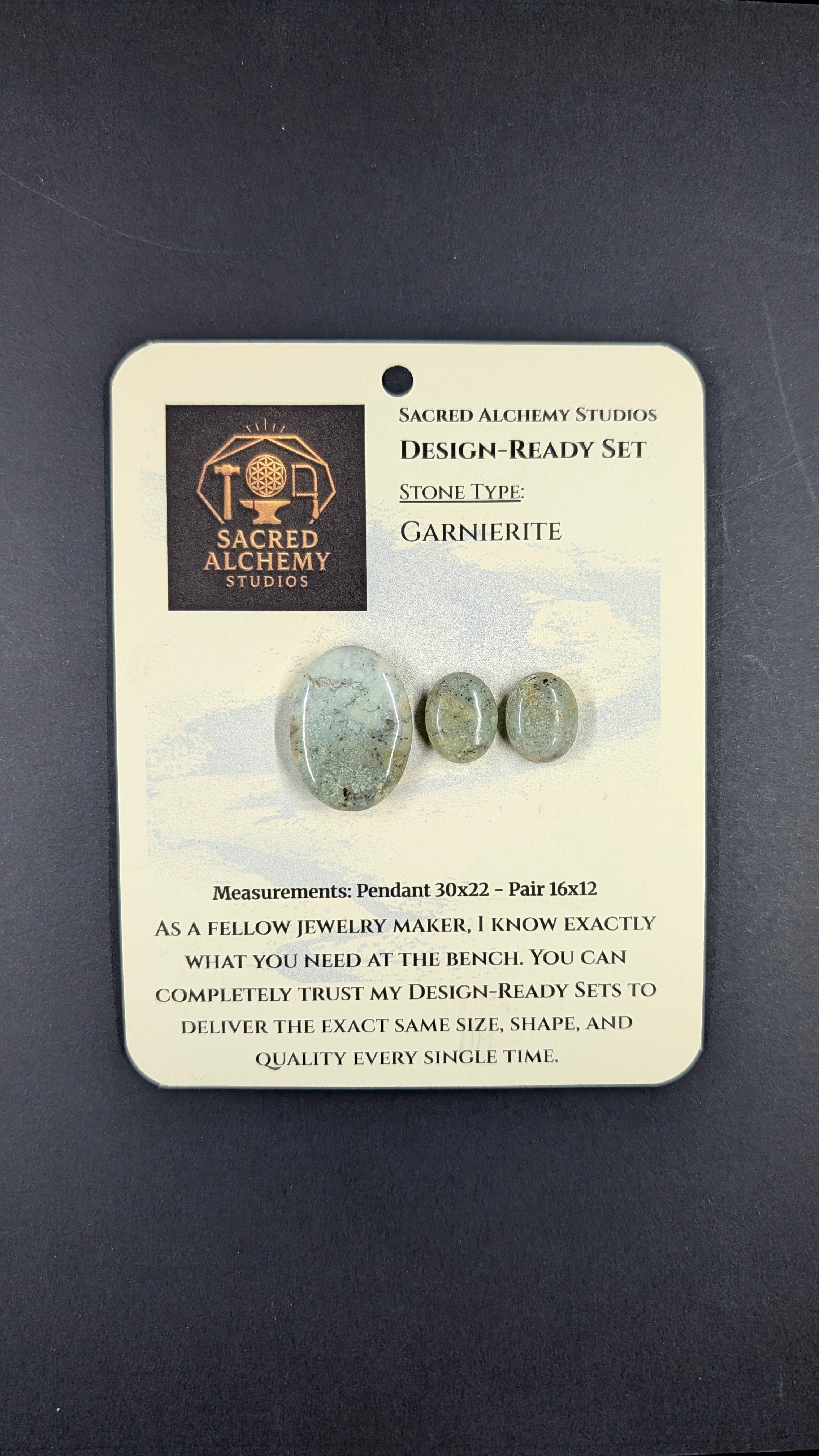 Oval Shape - Garnierite - Design-Ready Set