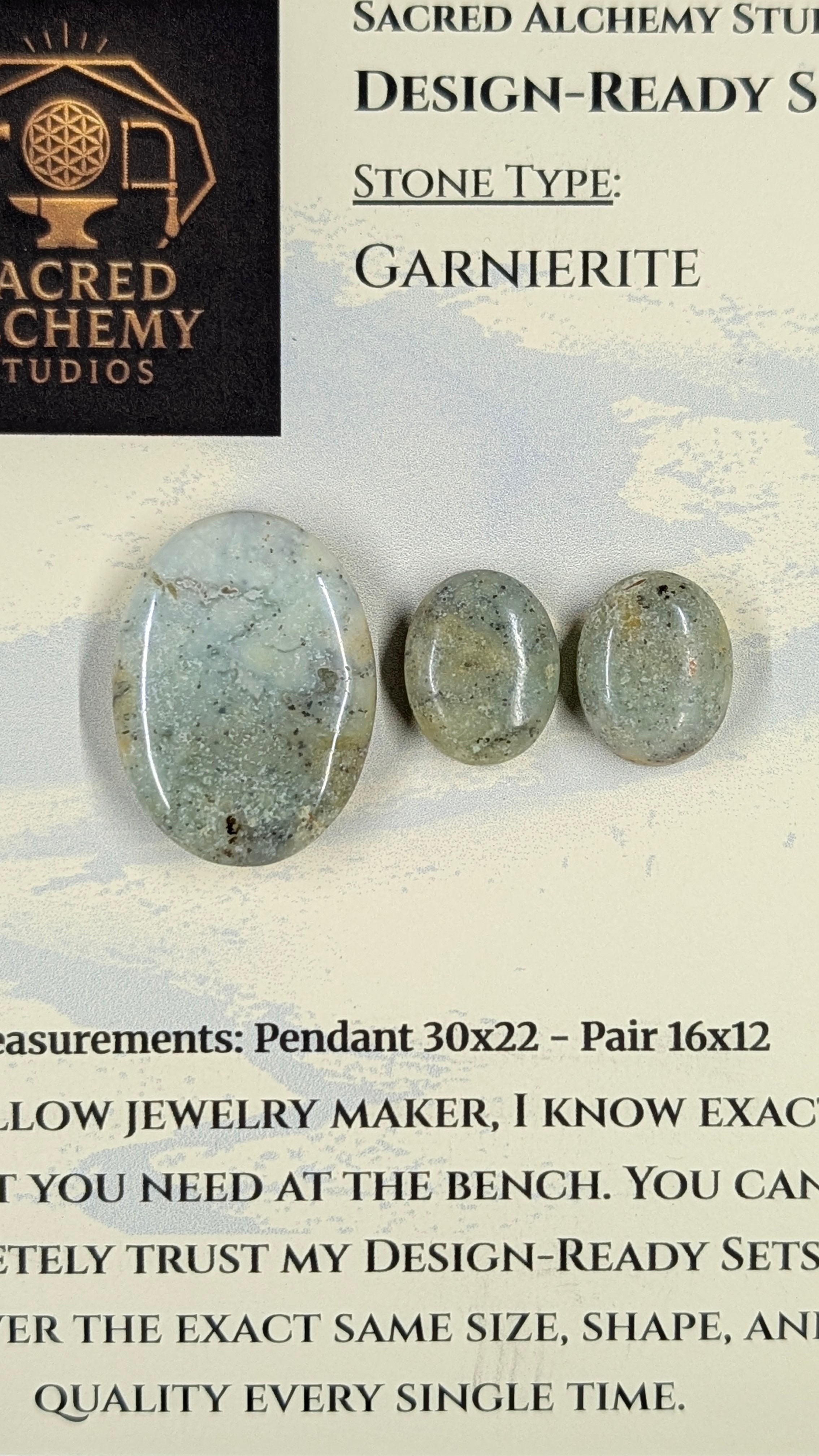 Oval Shape - Garnierite - Design-Ready Set