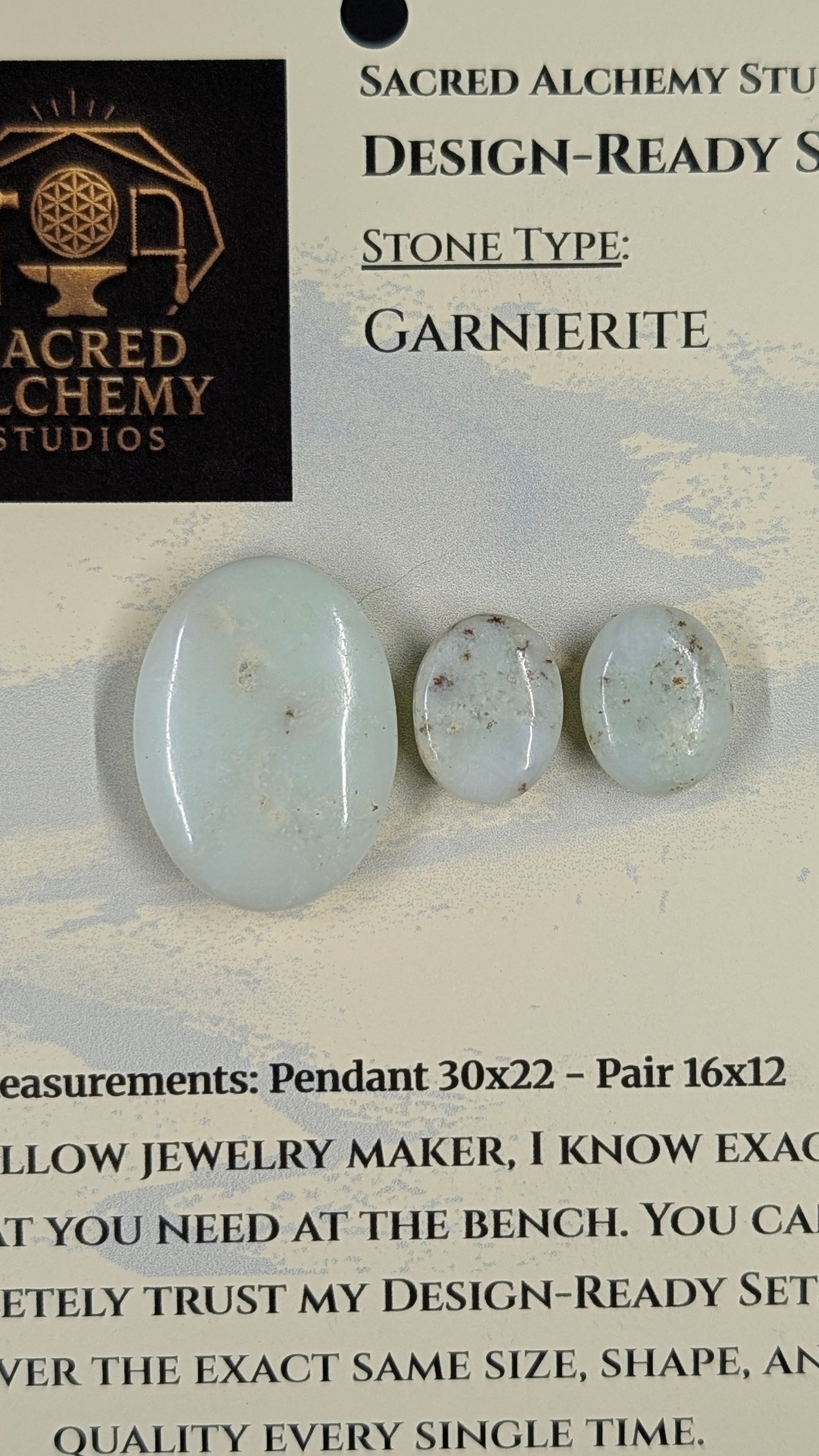 Oval Shape - Garnierite - Design-Ready Set