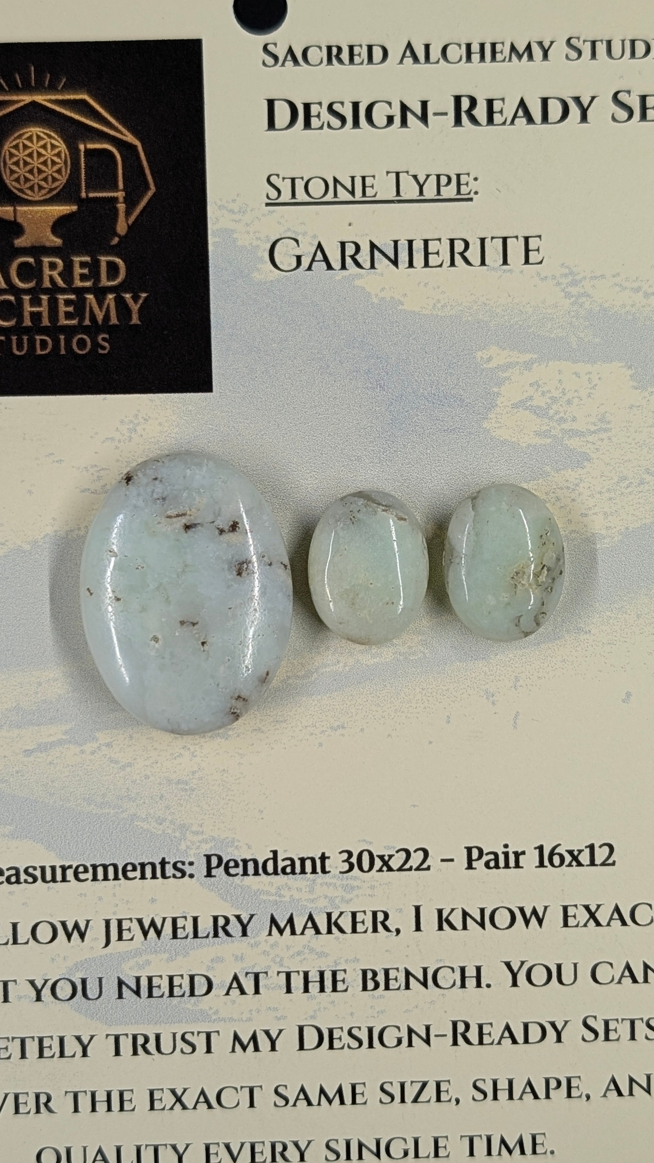 Oval Shape - Garnierite - Design-Ready Set