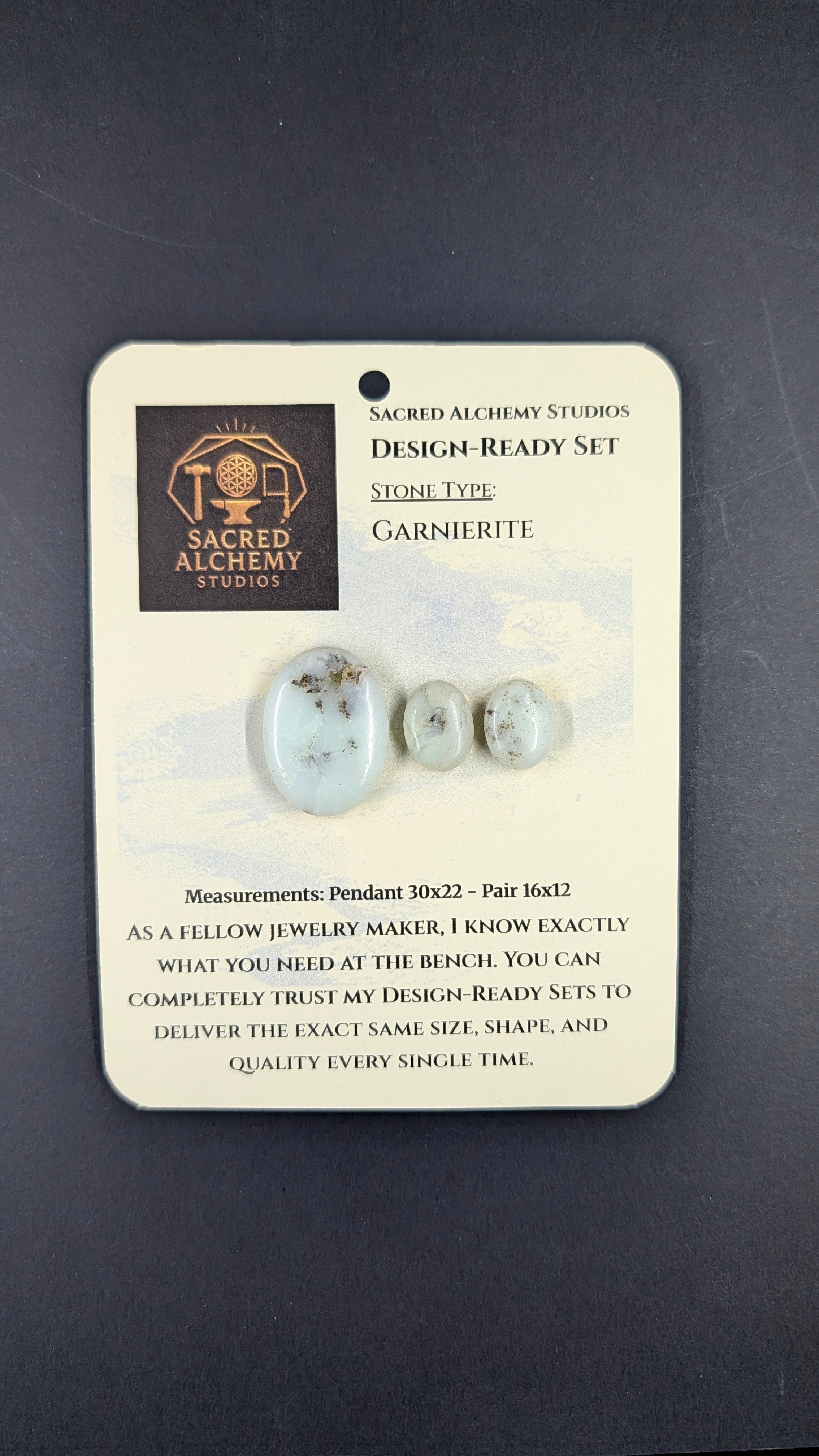 Oval Shape - Garnierite - Design-Ready Set