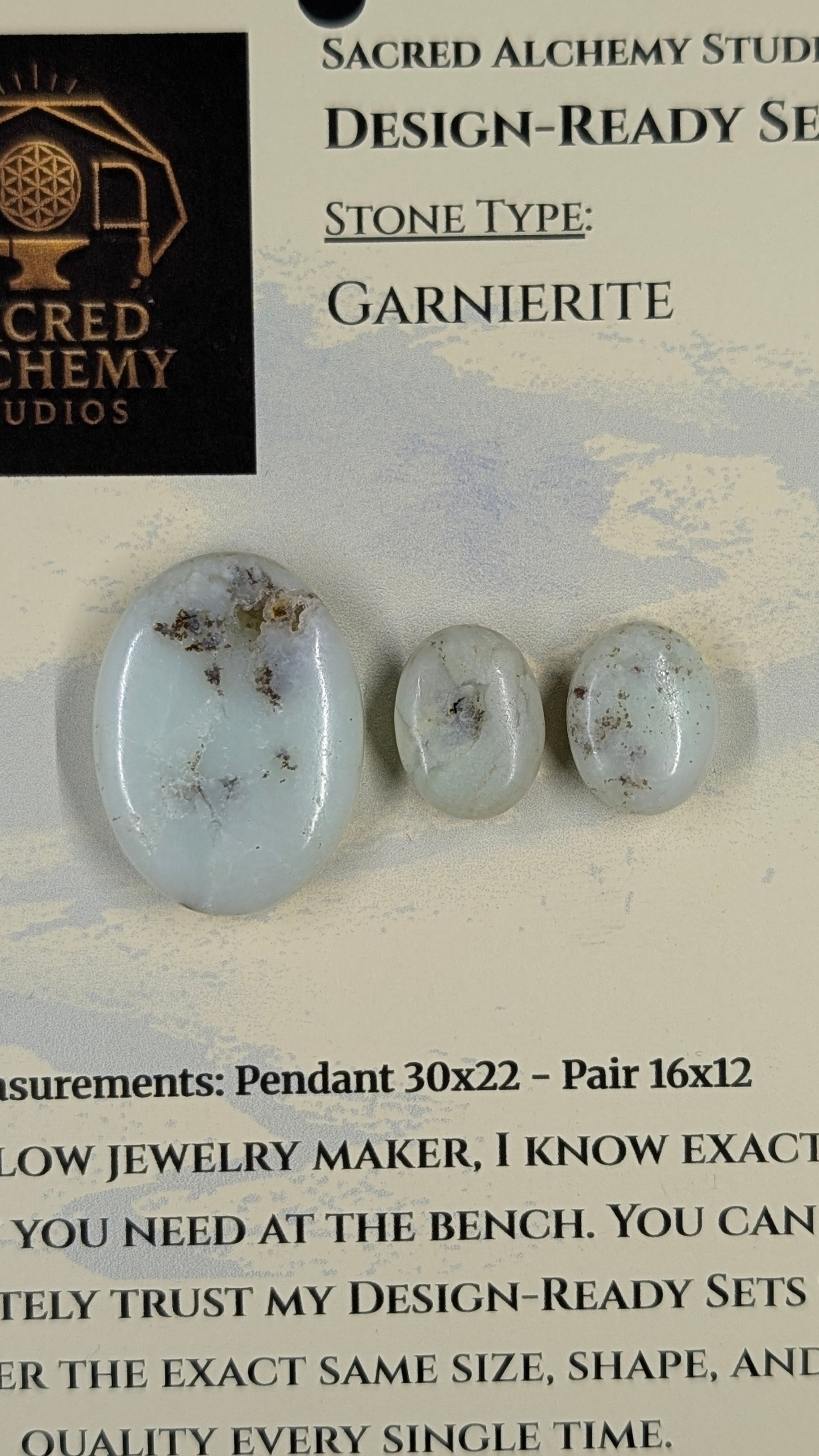 Oval Shape - Garnierite - Design-Ready Set