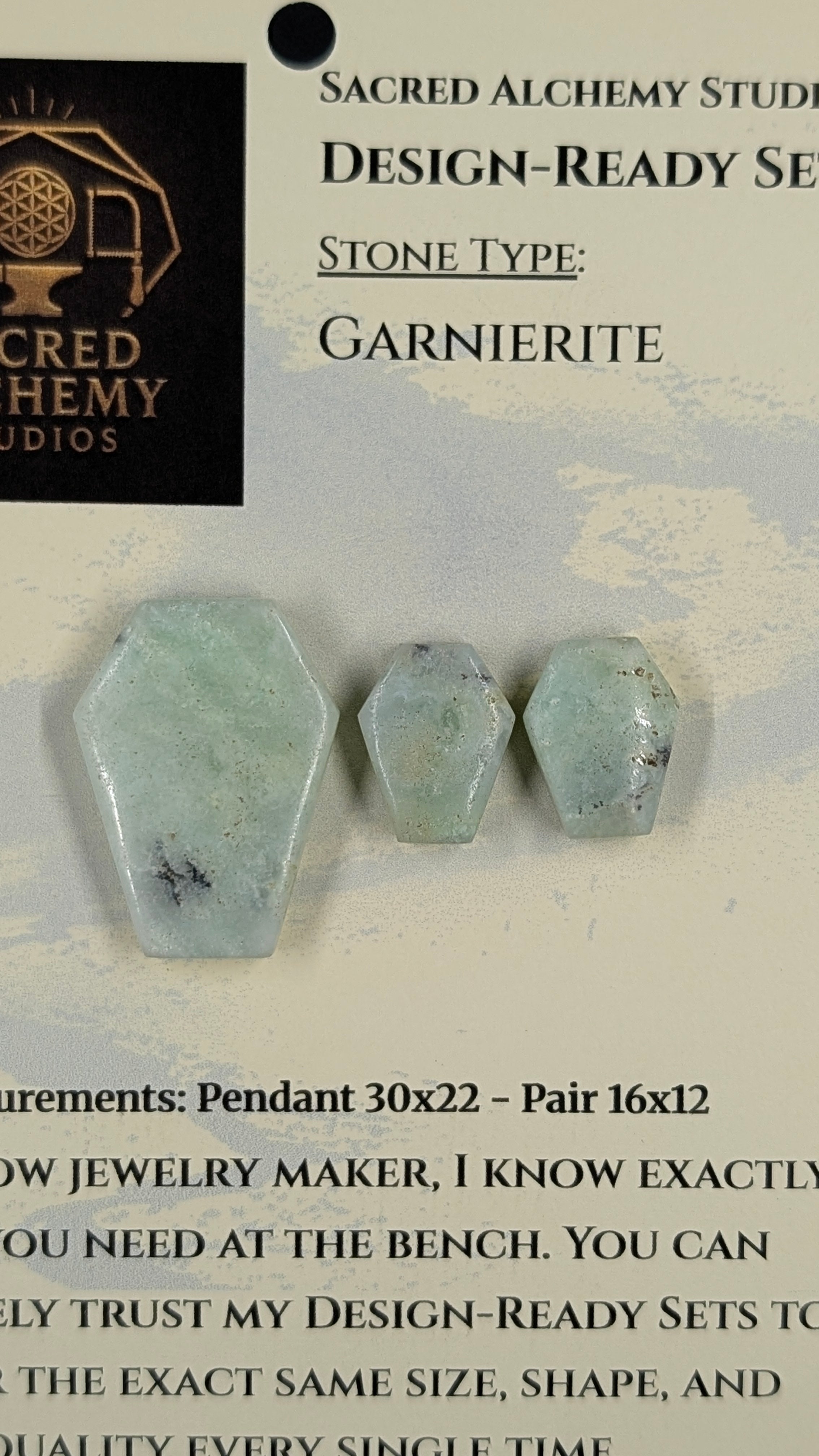 Coffin Shape - Garnierite - Design-Ready Set