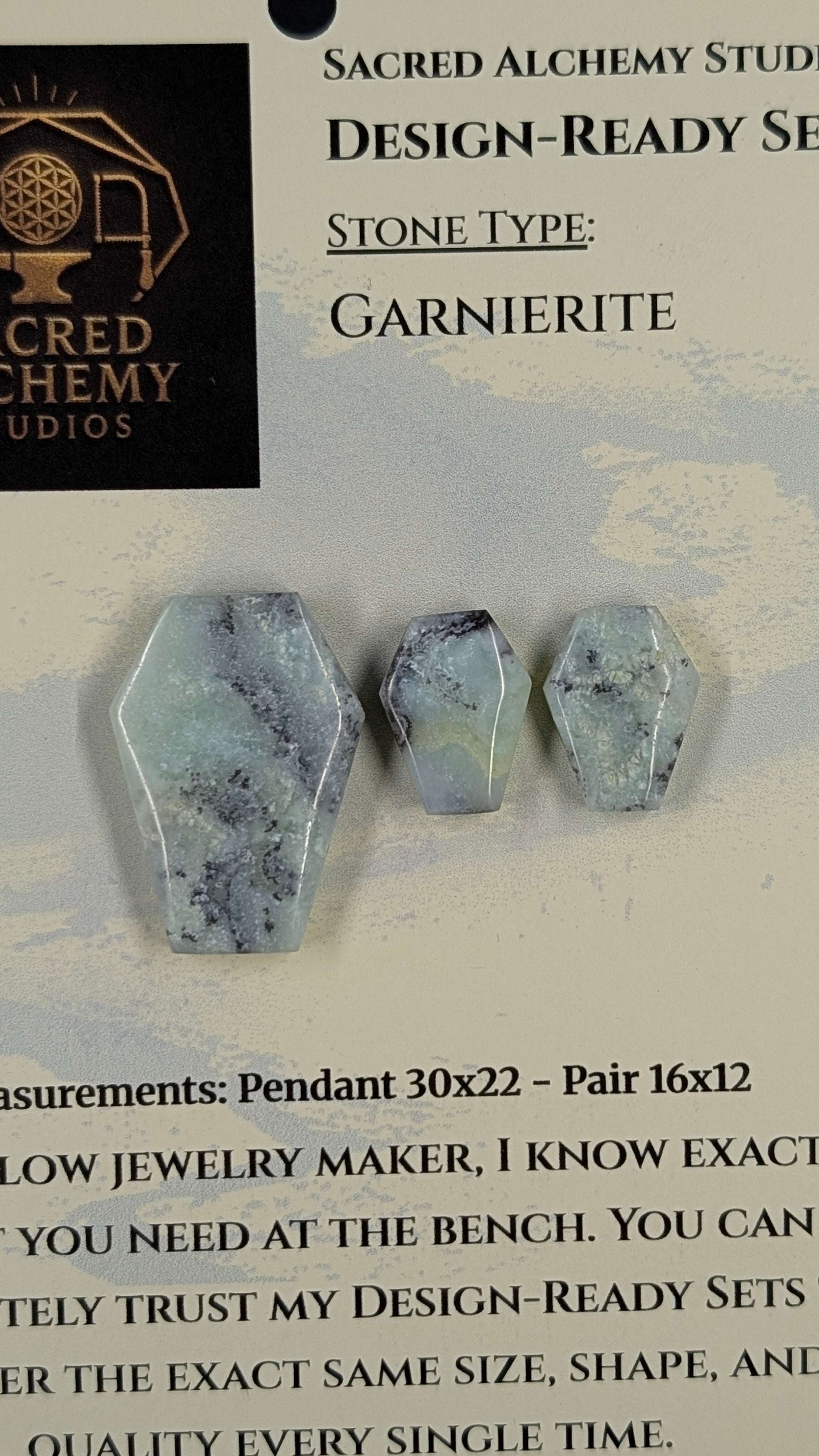 Coffin Shape - Garnierite - Design-Ready Set