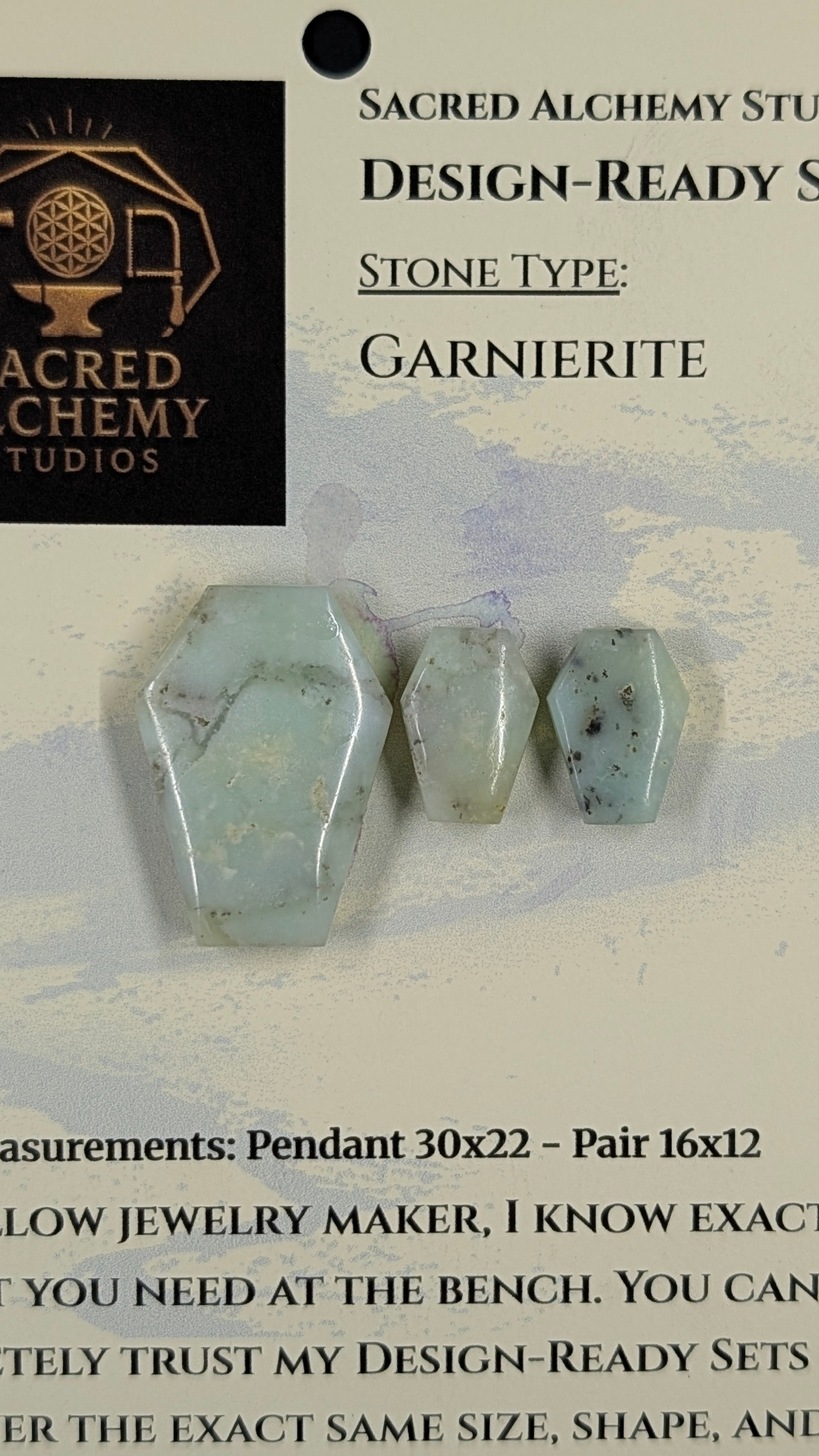 Coffin Shape - Garnierite - Design-Ready Set