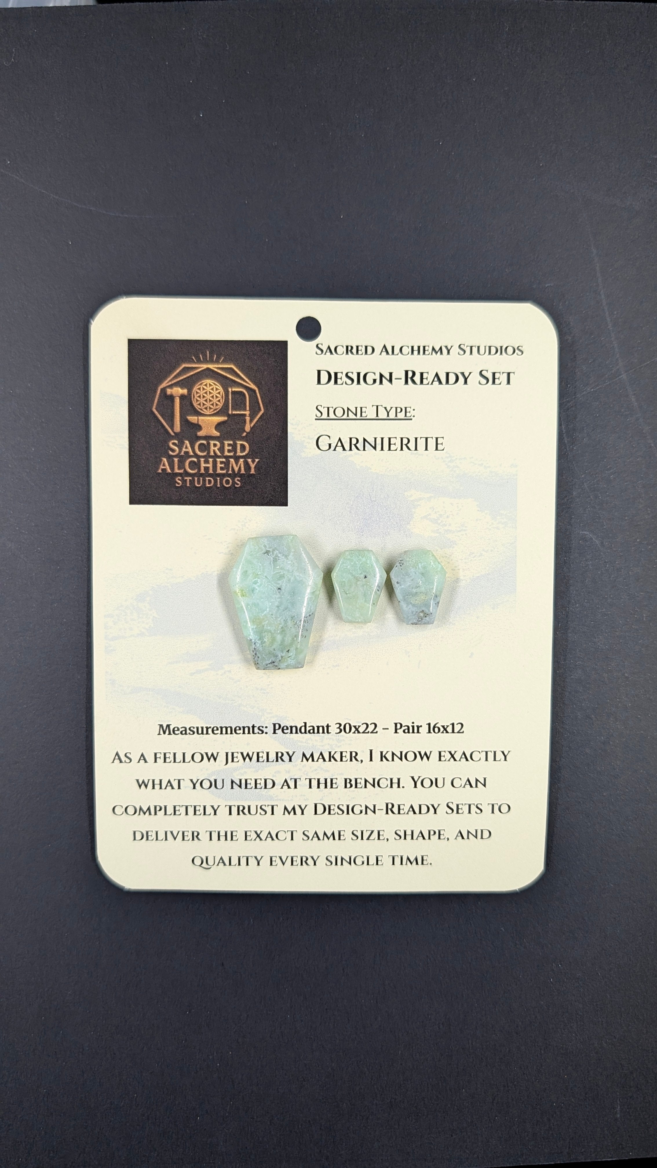 Coffin Shape - Garnierite - Design-Ready Set