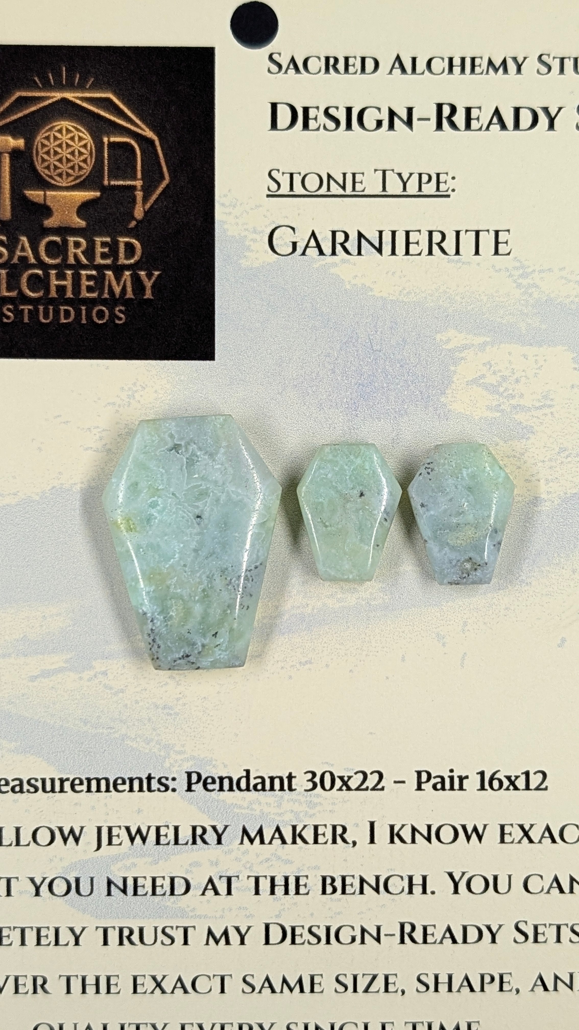 Coffin Shape - Garnierite - Design-Ready Set