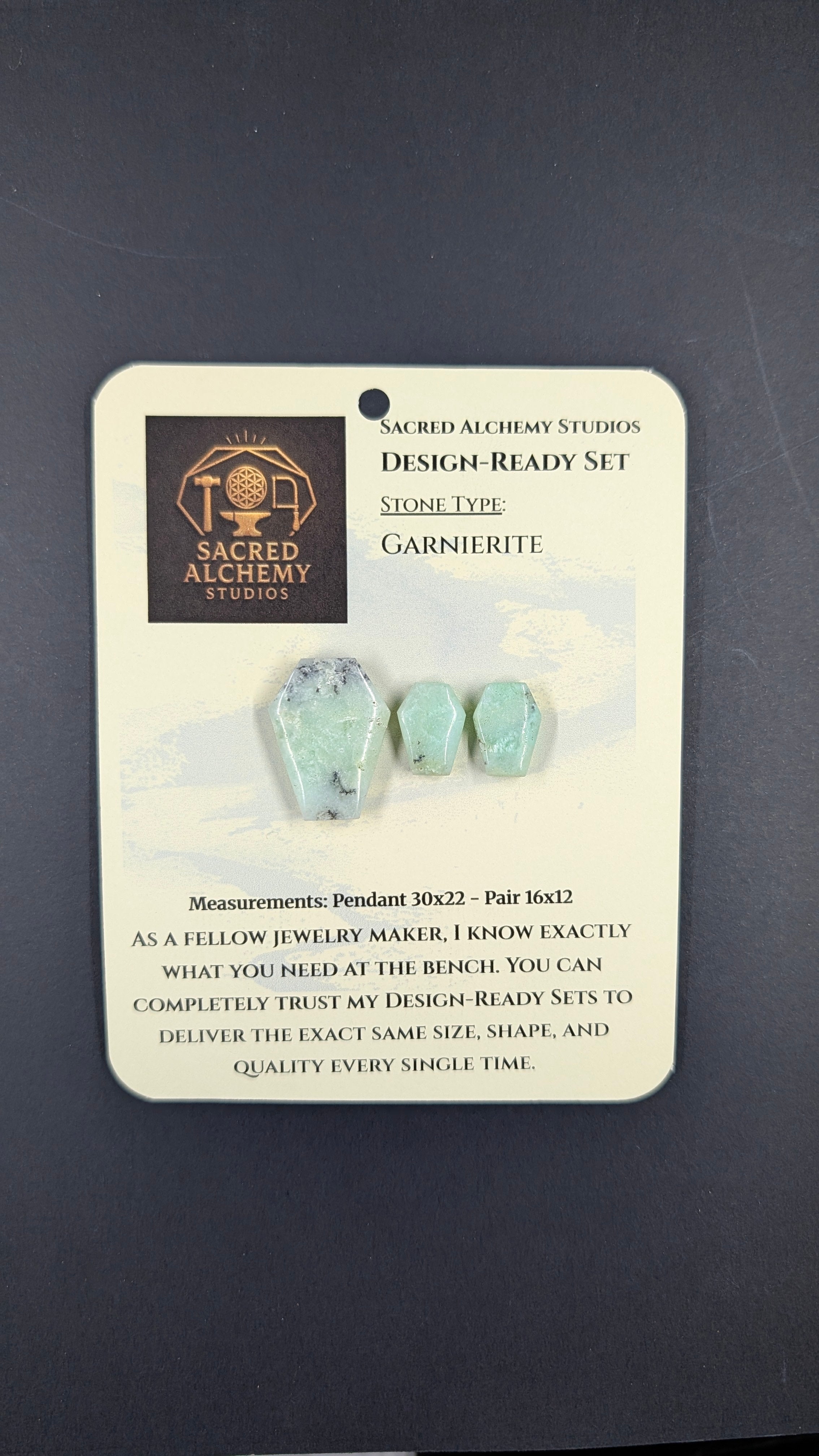 Coffin Shape - Garnierite - Design-Ready Set