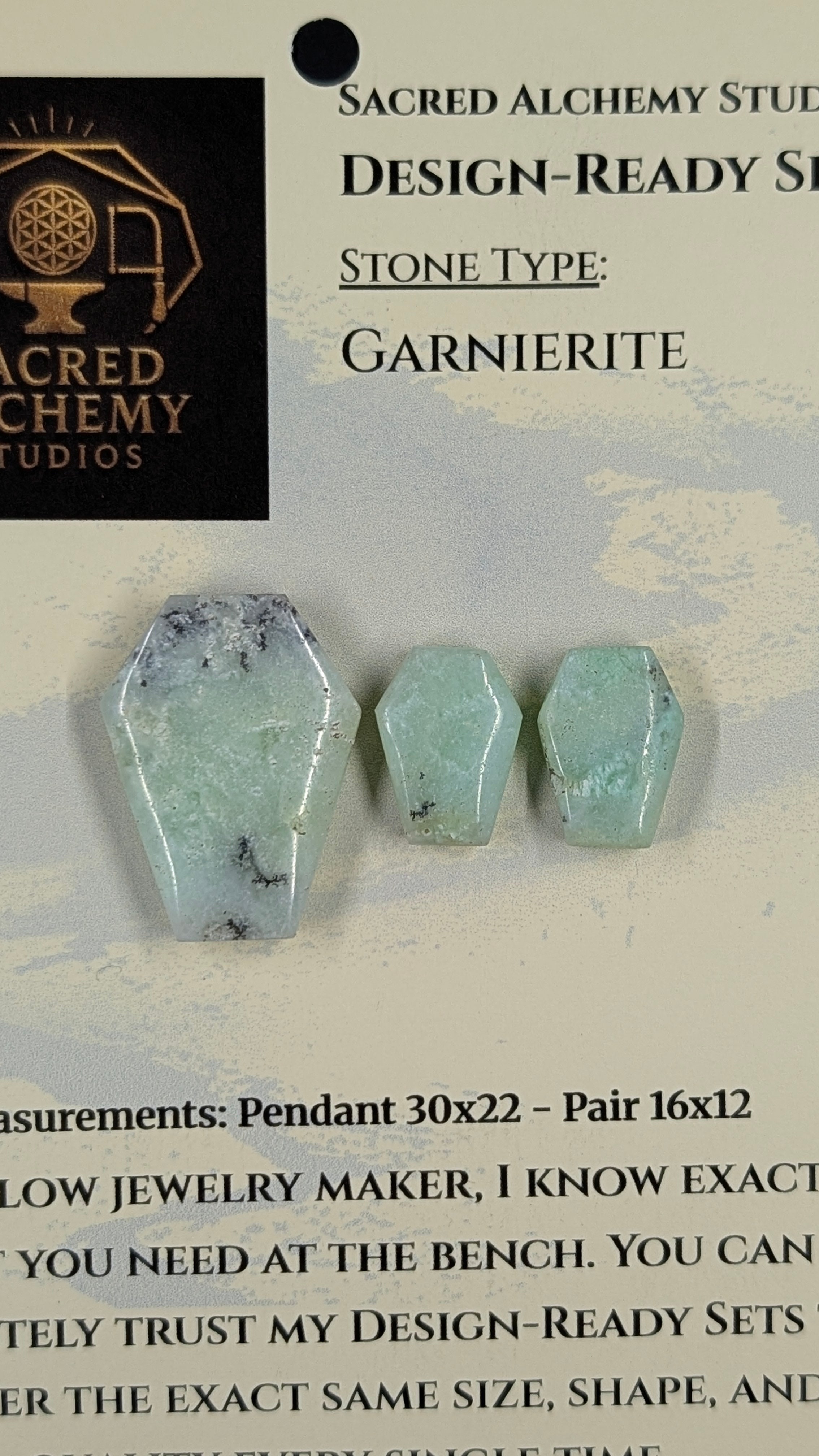 Coffin Shape - Garnierite - Design-Ready Set