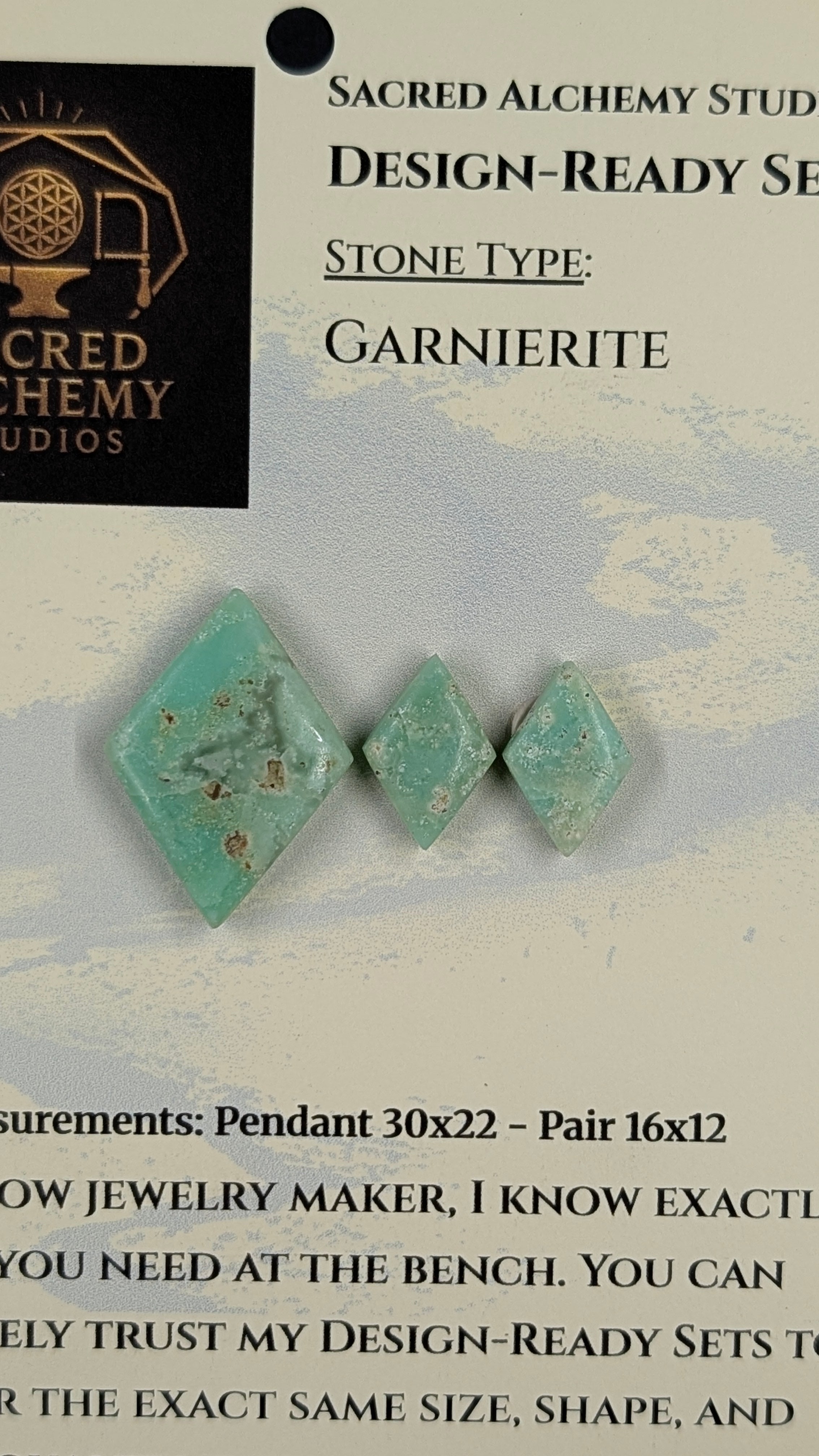 Rhombus Shape - Garnierite - Design-Ready Set