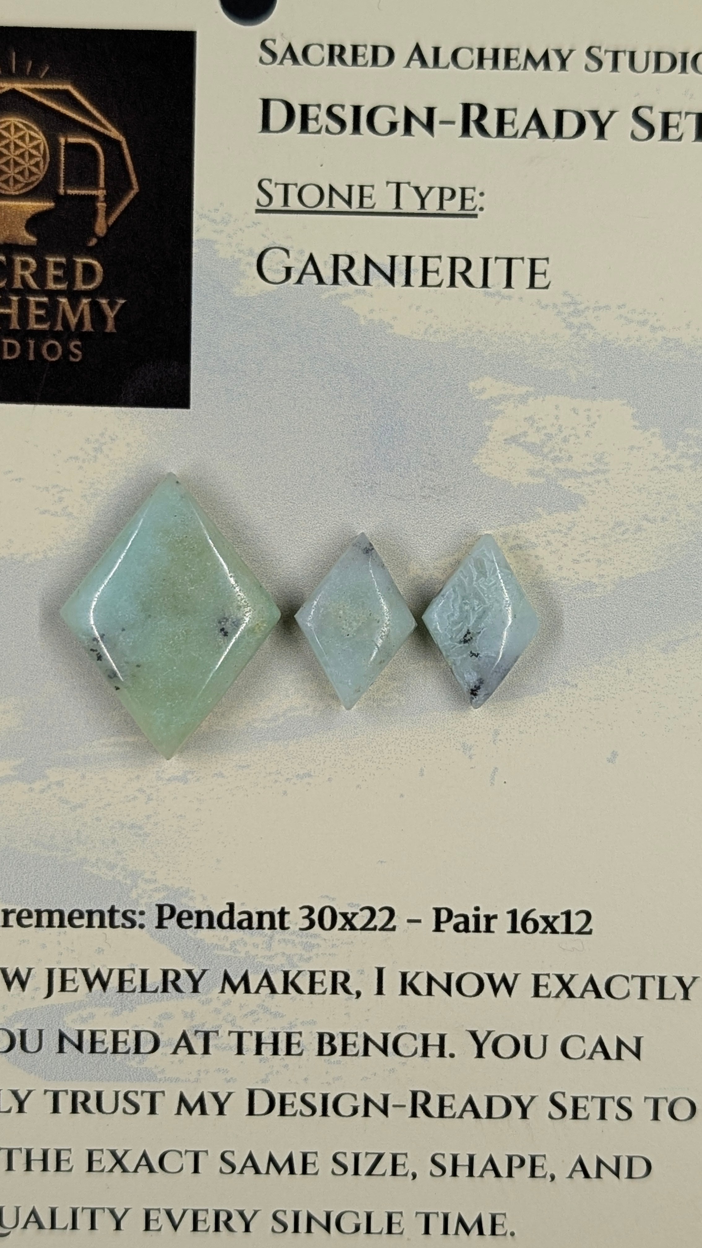 Rhombus Shape - Garnierite - Design-Ready Set