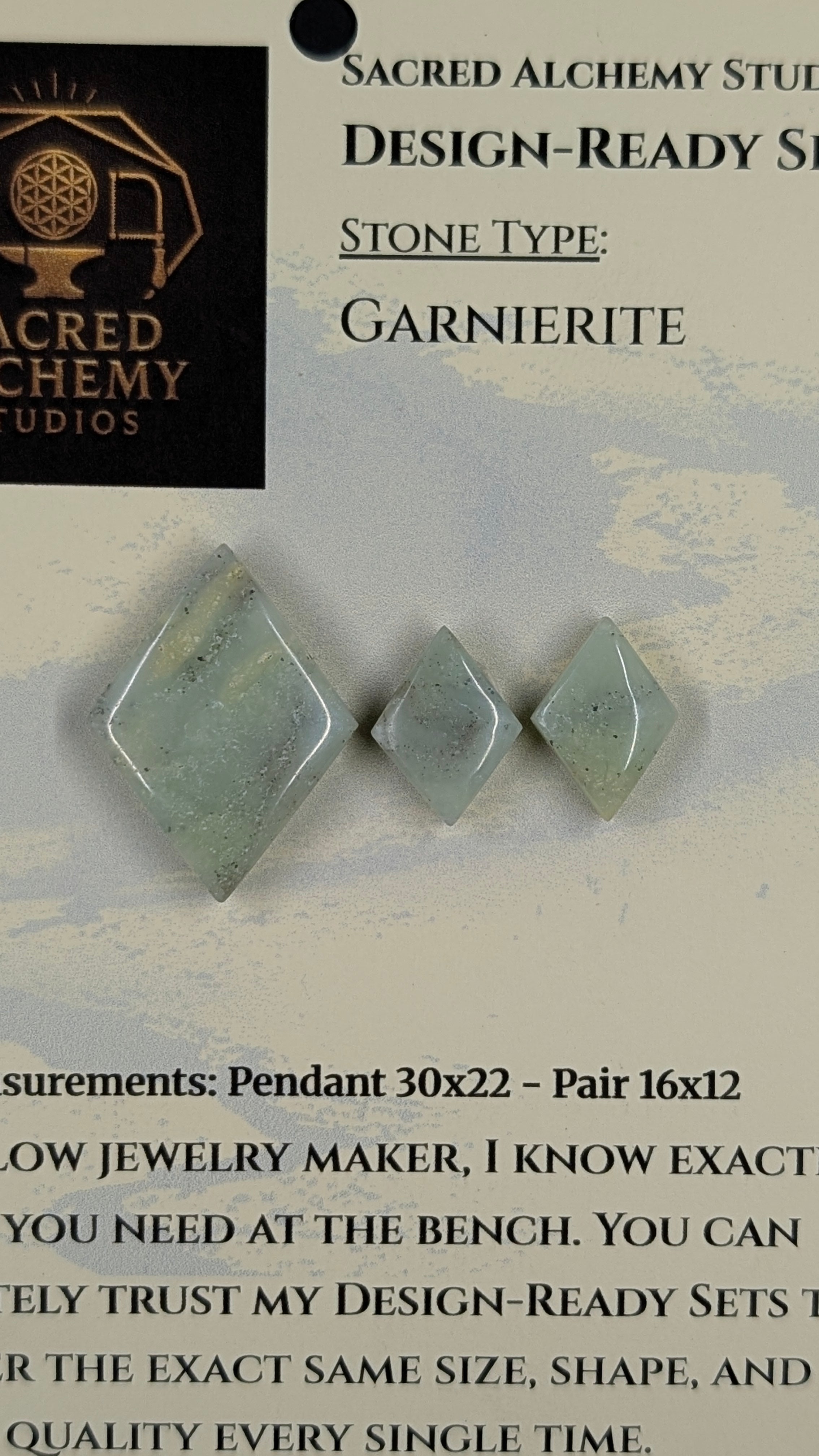 Rhombus Shape - Garnierite - Design-Ready Set