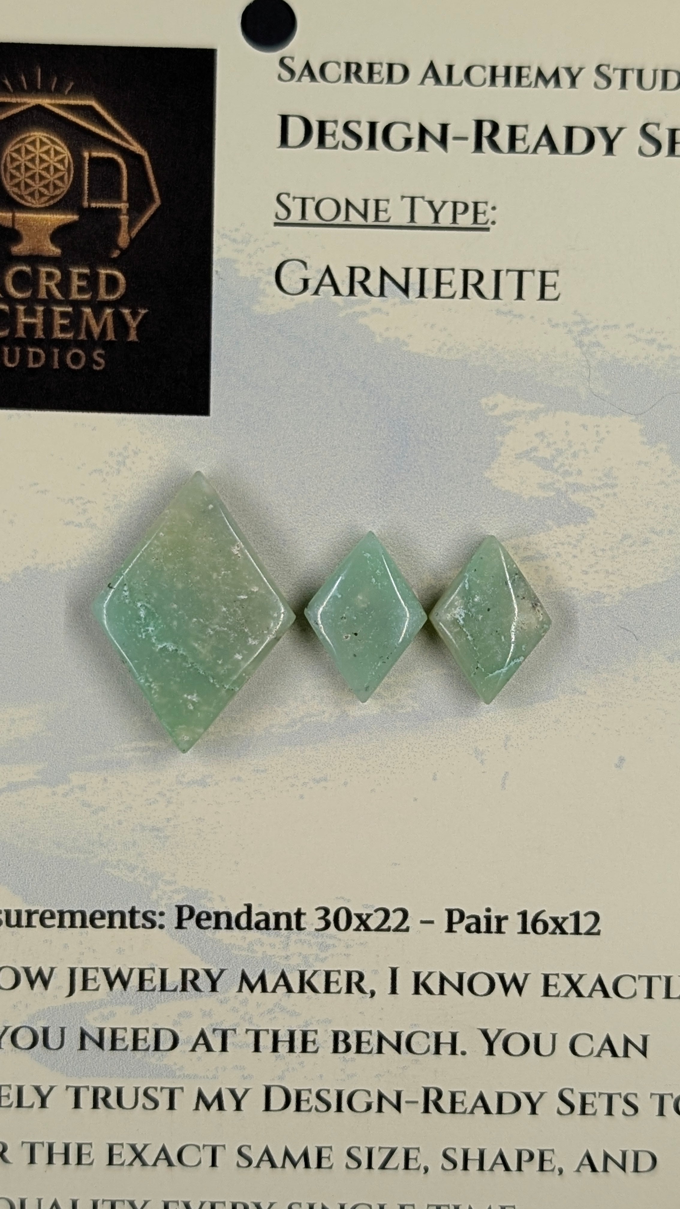 Rhombus Shape - Garnierite - Design-Ready Set