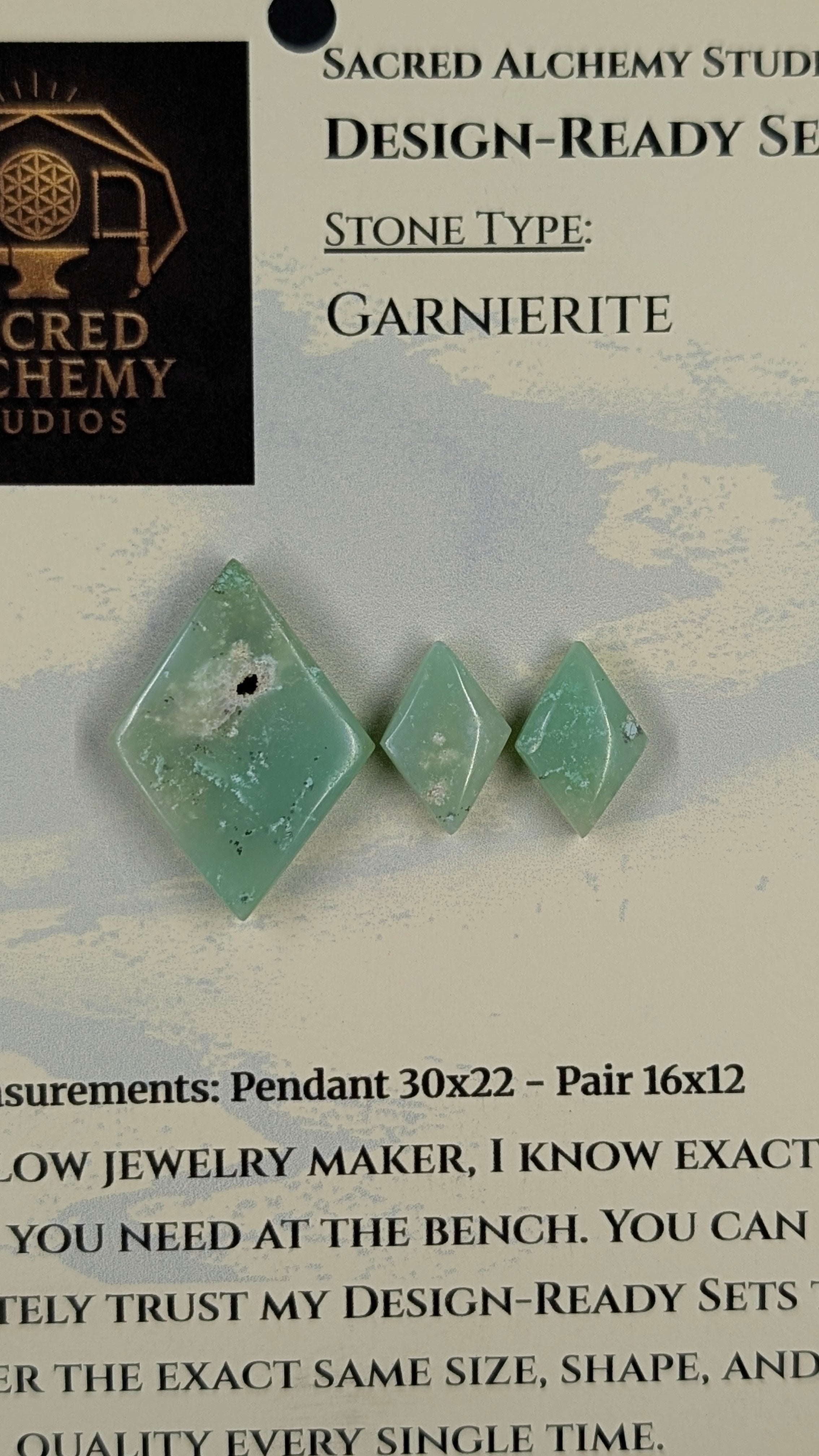 Rhombus Shape - Garnierite - Design-Ready Set
