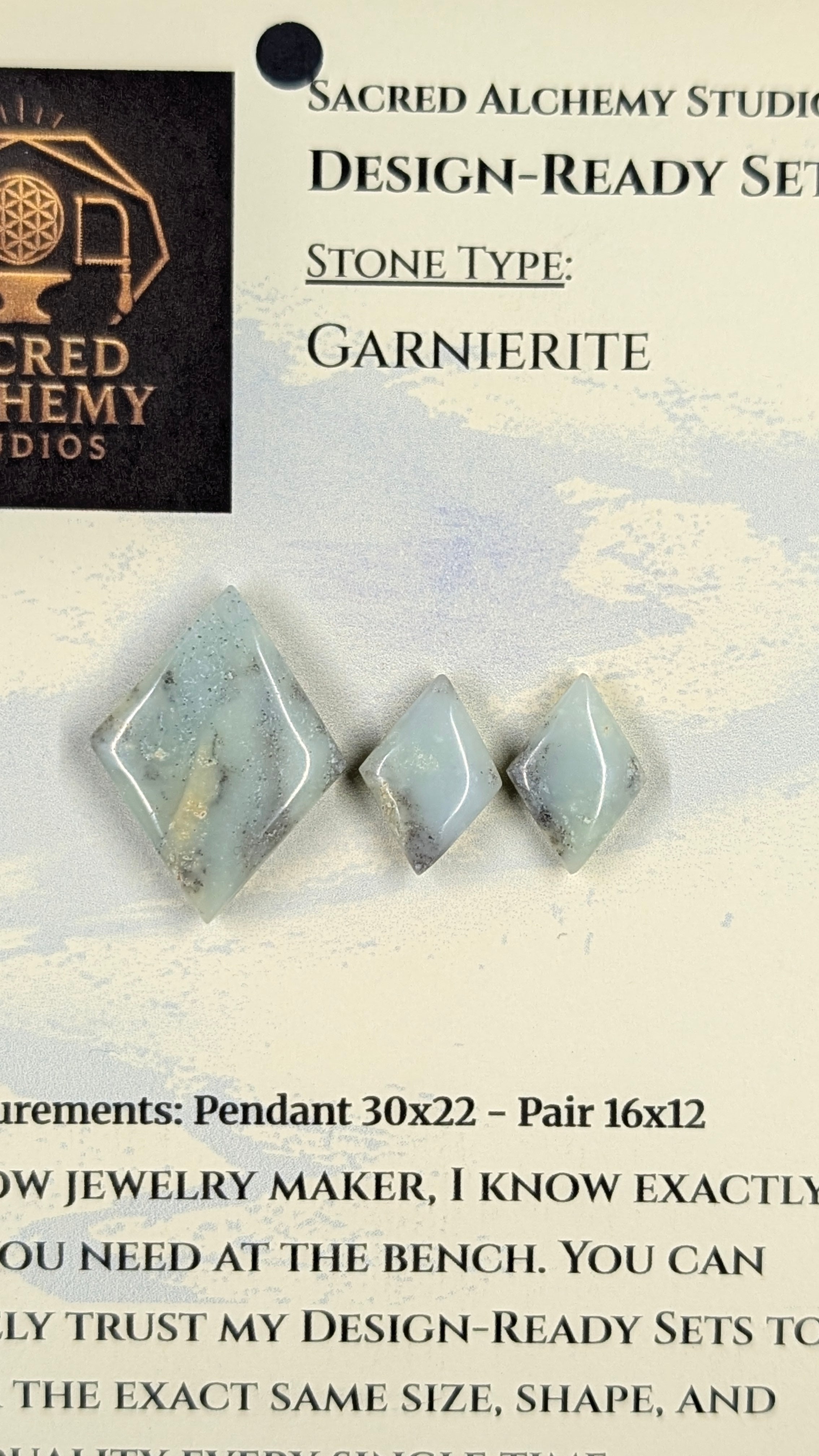 Rhombus Shape - Garnierite - Design-Ready Set