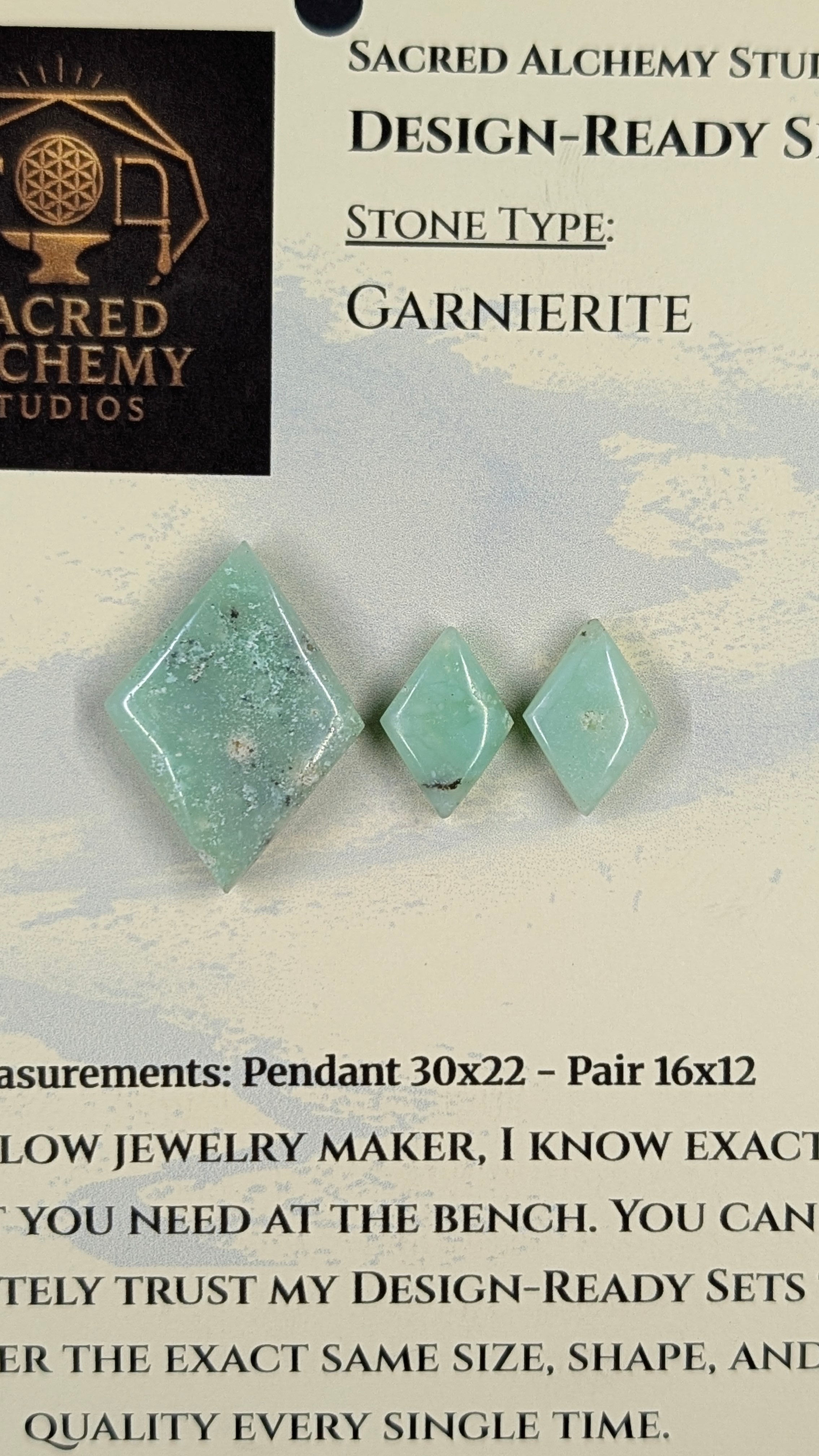 Rhombus Shape - Garnierite - Design-Ready Set