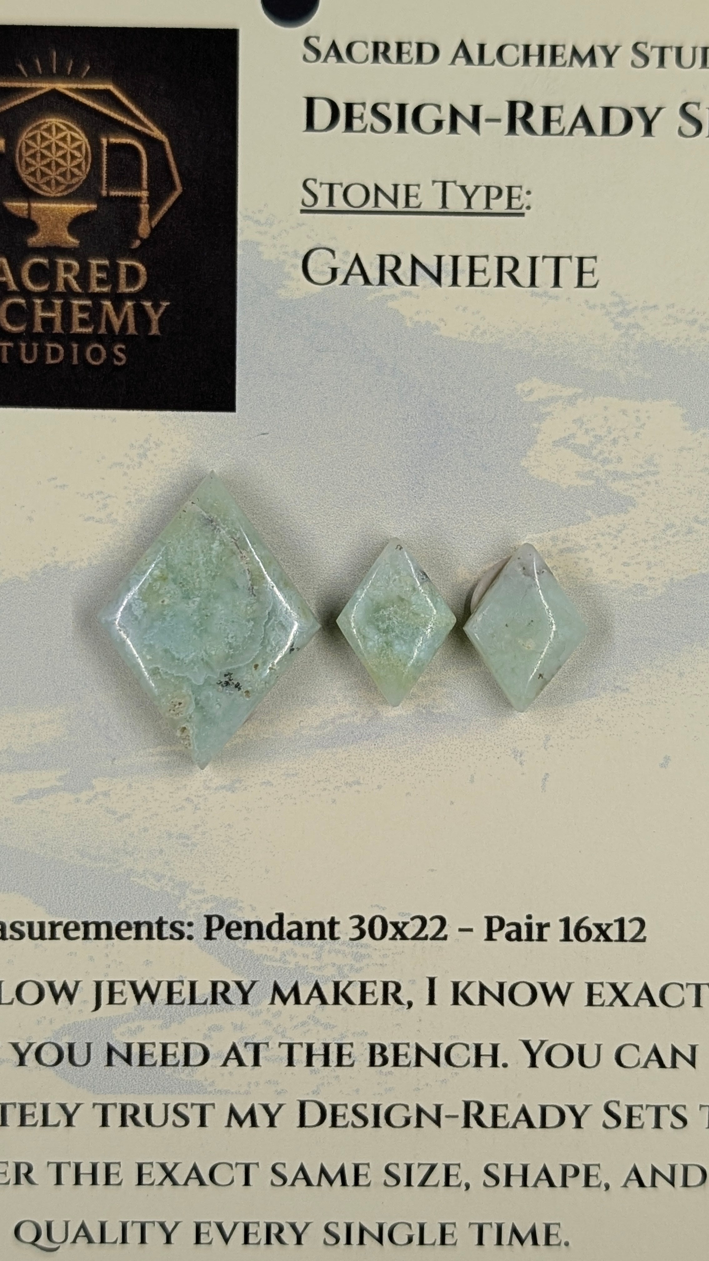 Rhombus Shape - Garnierite - Design-Ready Set