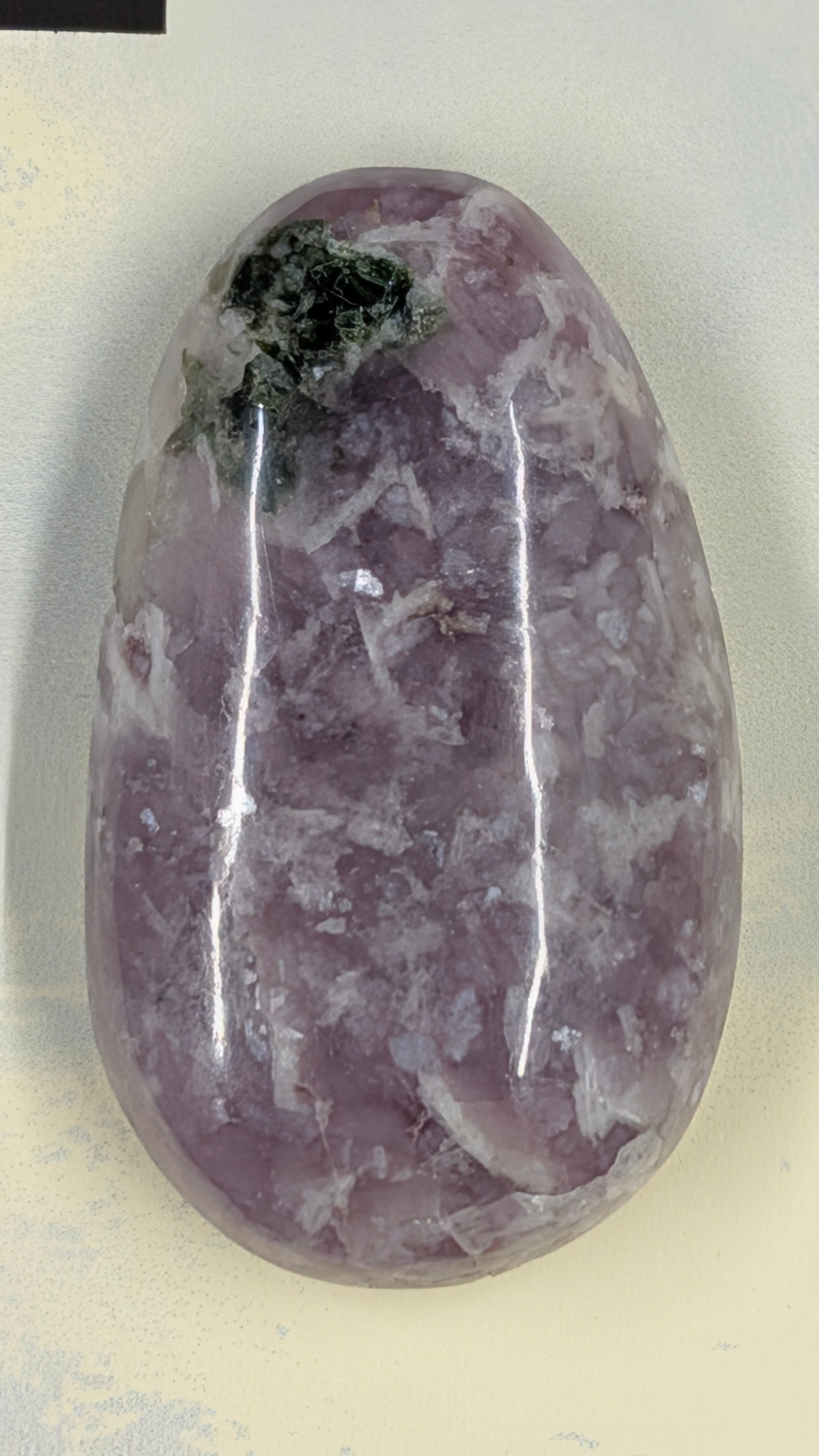 Sacred Alchemy Eximius Collection | Handcrafted Lepidolite & Emerald Cabochon (Minas Gerais, Brazil)