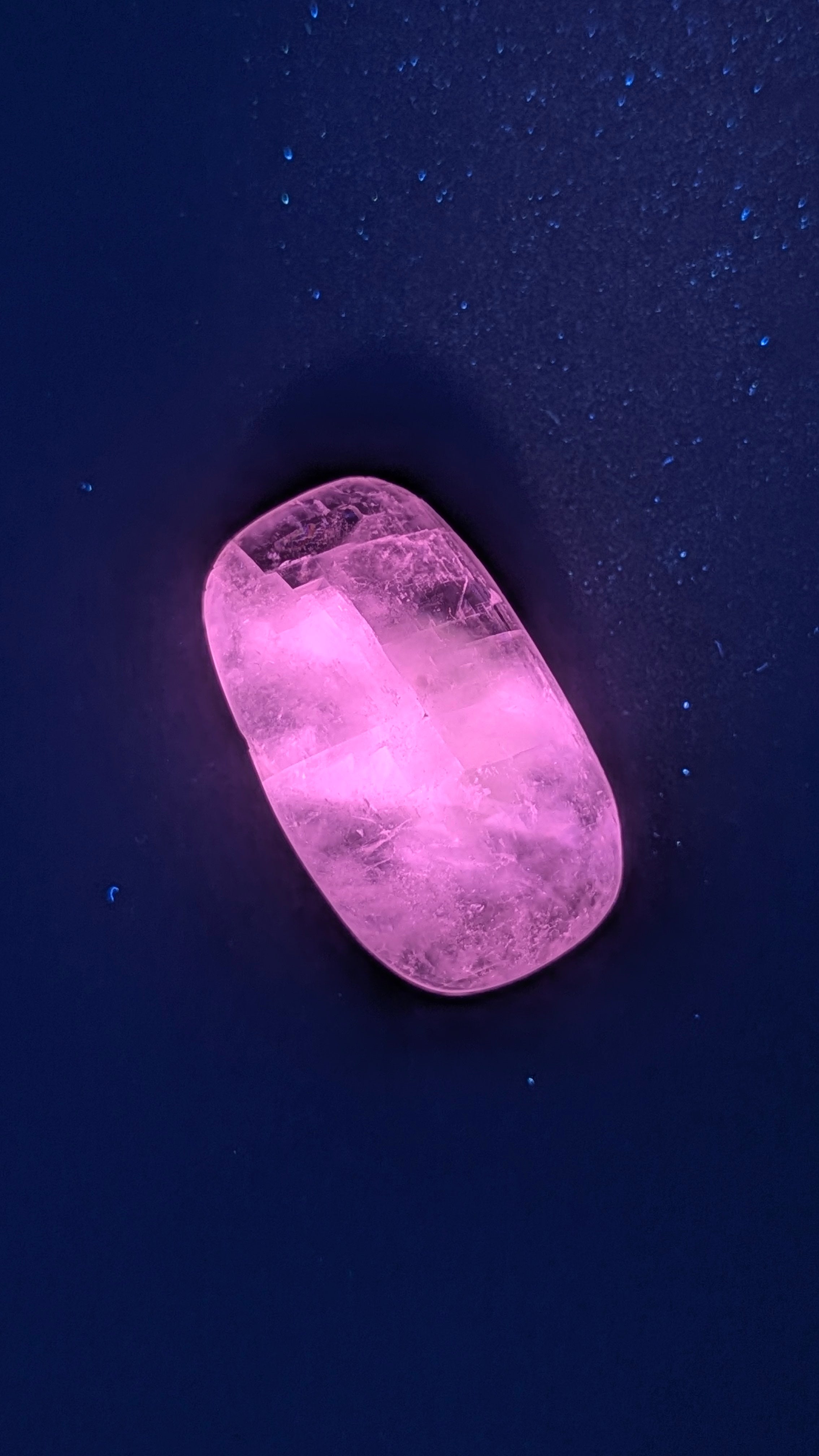 Sacred Alchemy Eximius Collection | Handcrafted Challenger Cave Calcite UV Reactive Cabochon