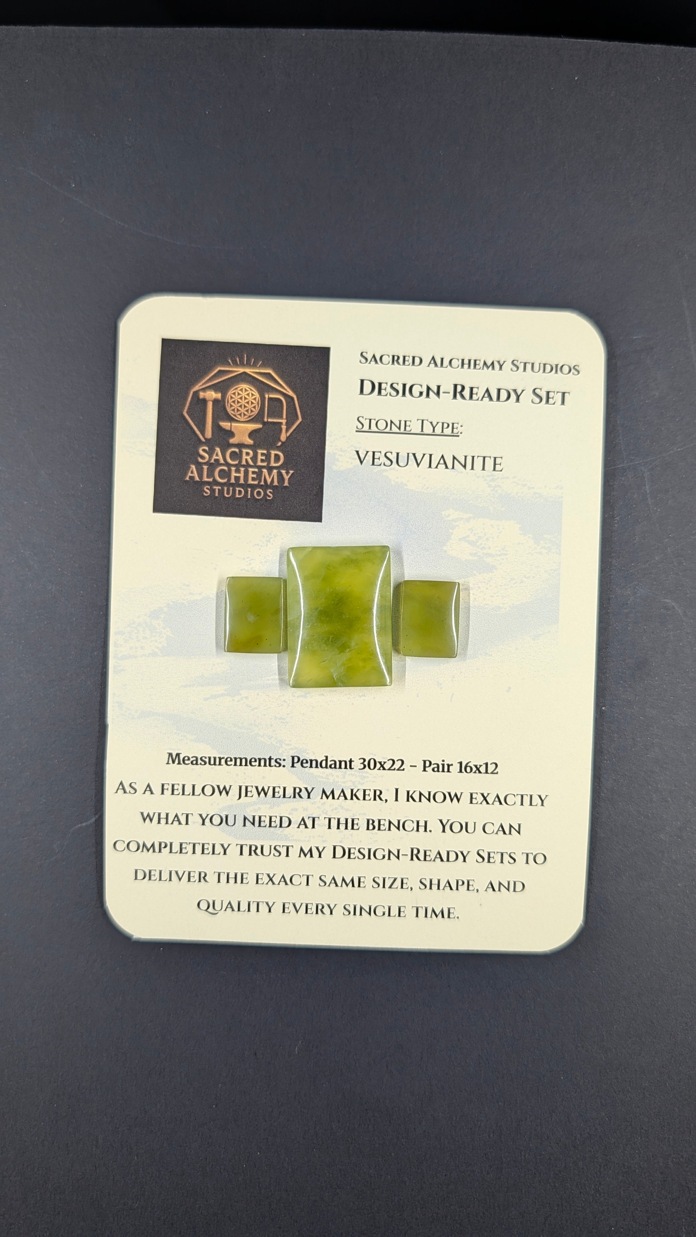 Rectangle Shape - Vesuvianite - Design Ready