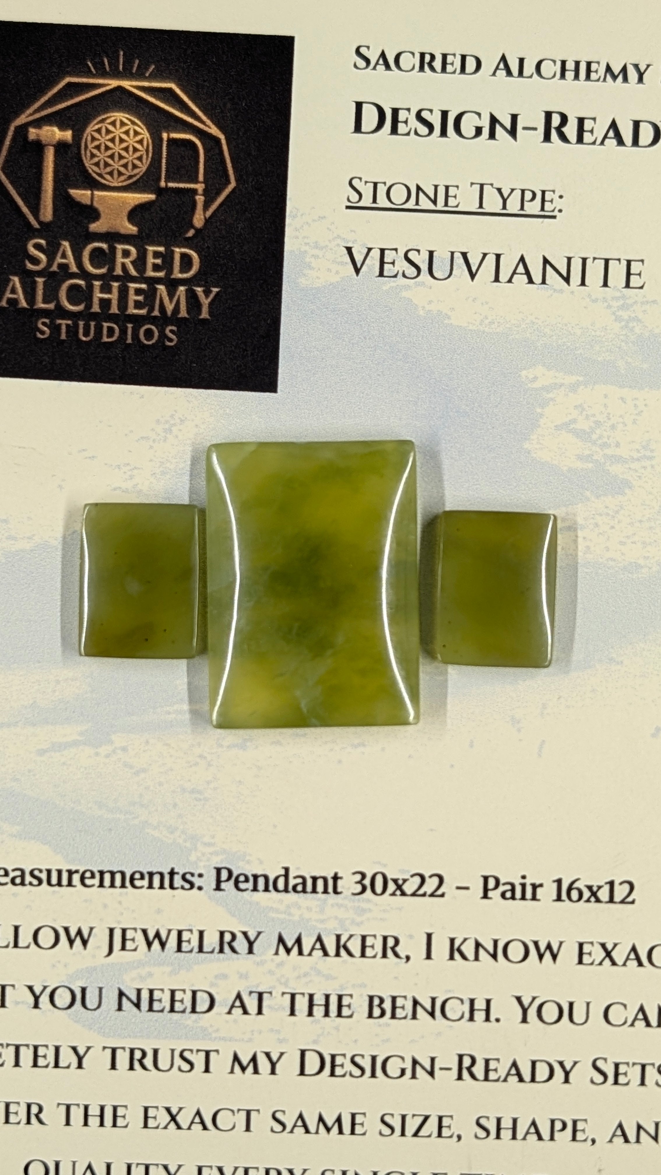 Rectangle Shape - Vesuvianite - Design Ready
