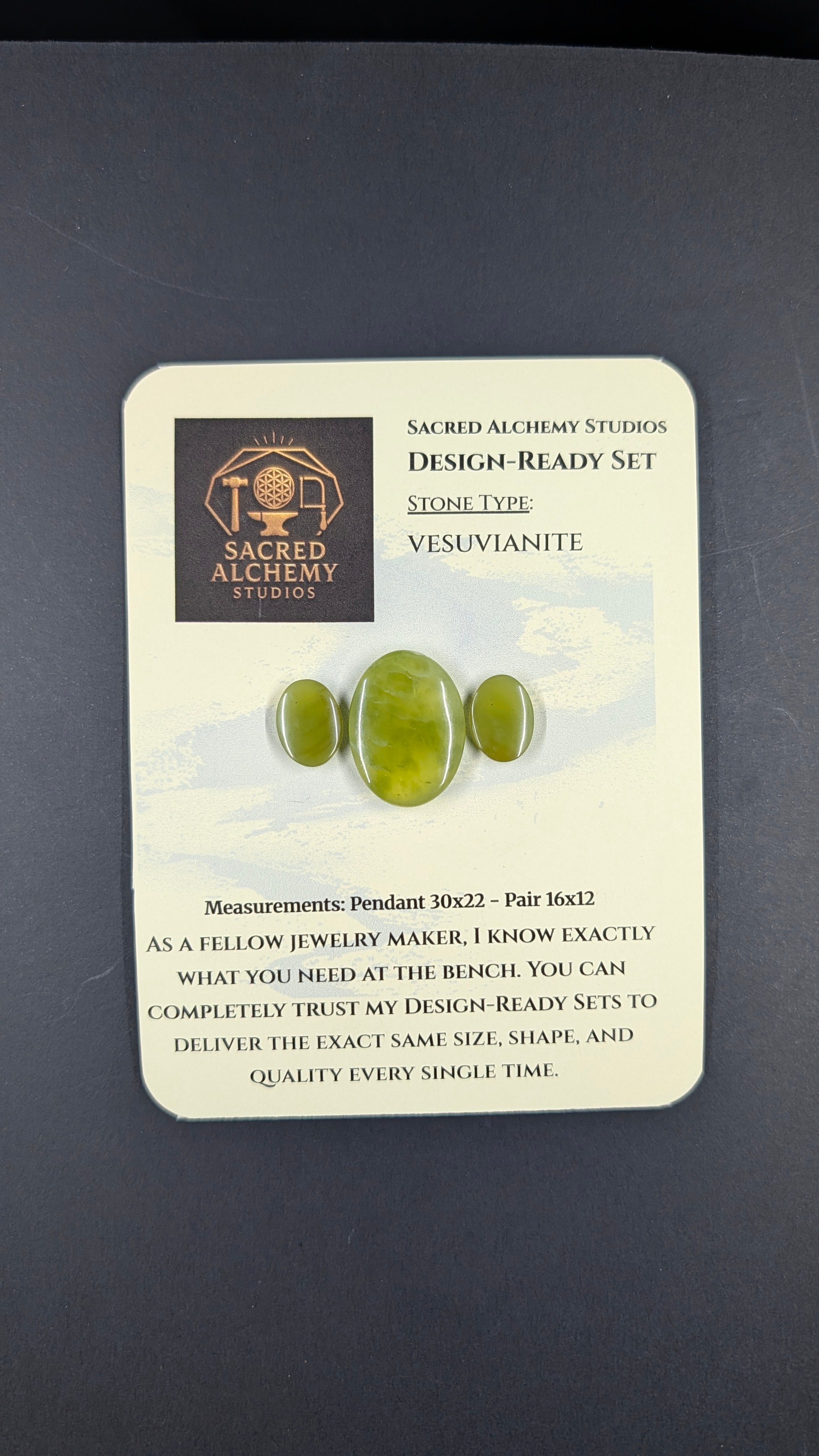 Oval Shape - Vesuvianite - Design Ready
