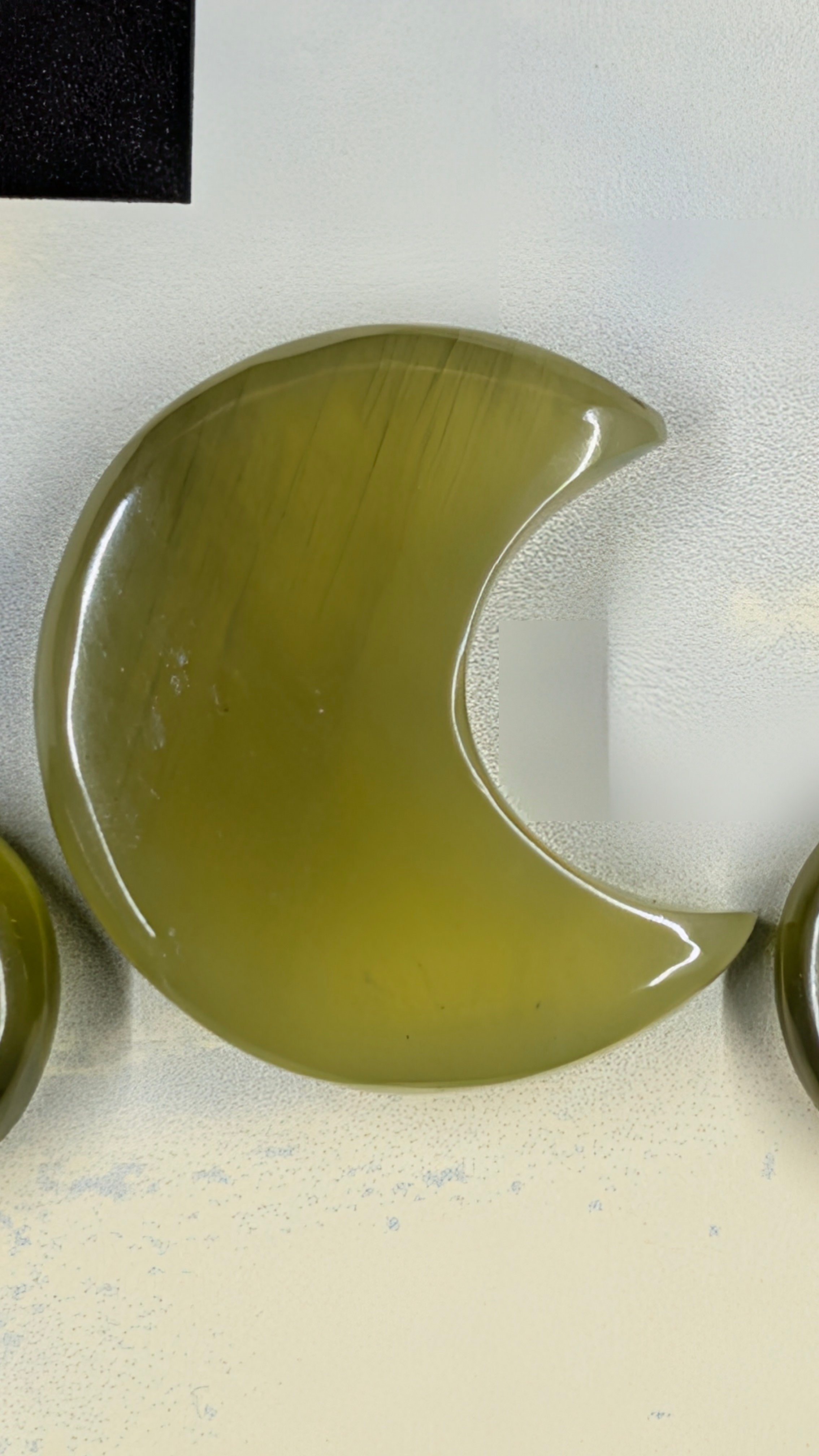 Crescent Moon Shape - Vesuvianite - Design Ready