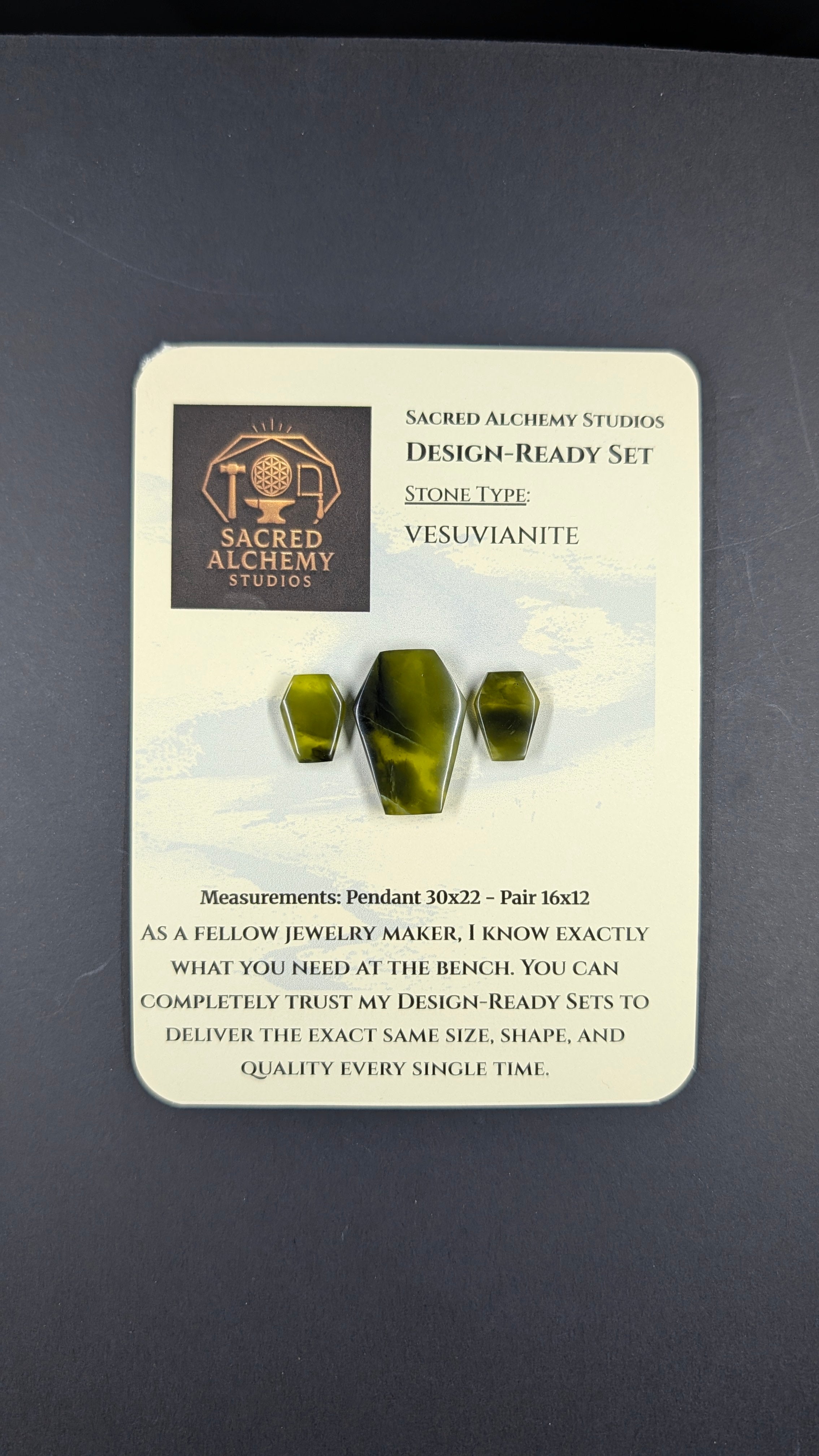 Coffin Shape - Vesuvianite - Design Ready