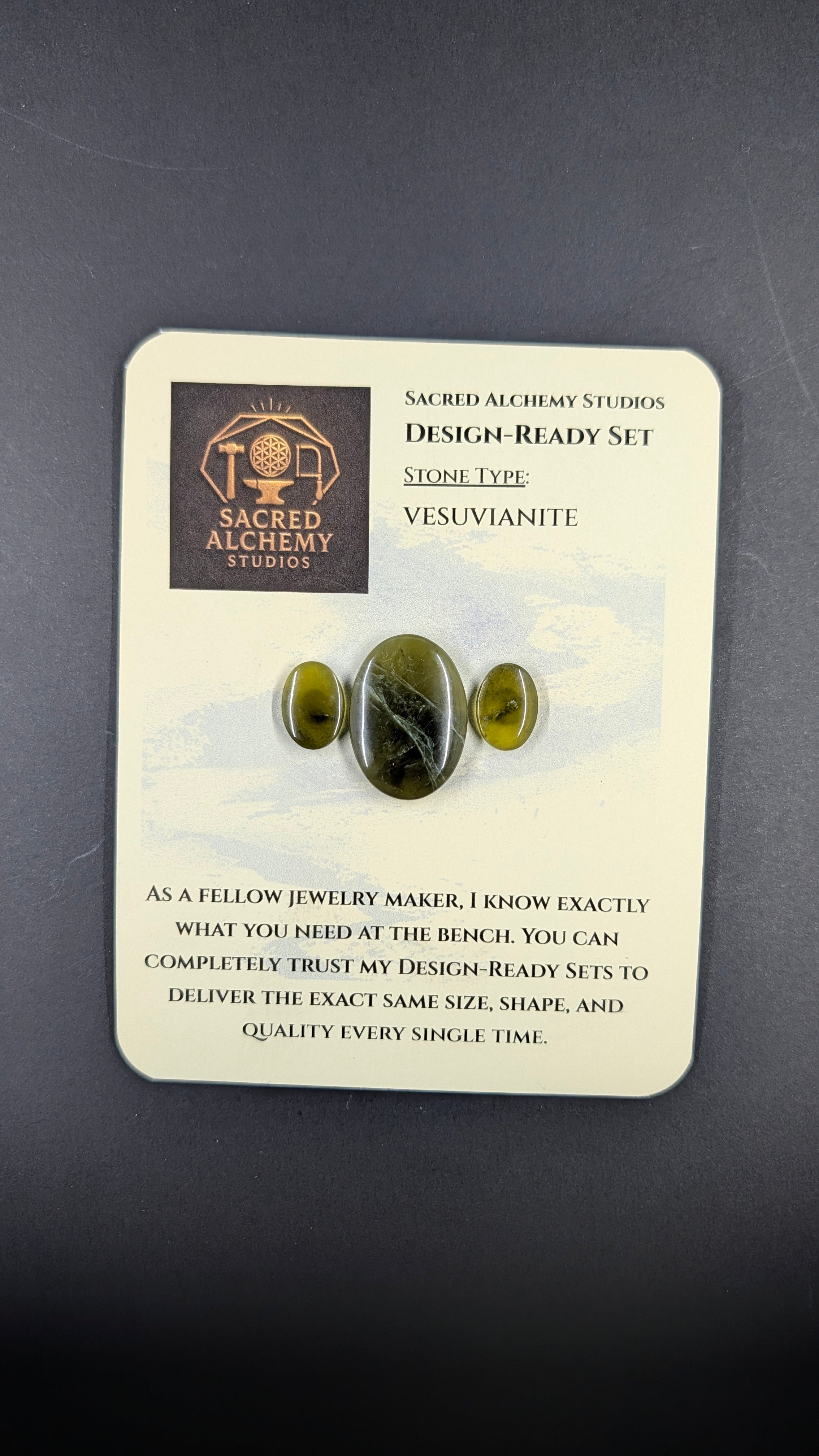 Oval Shape - Vesuvianite - Design Ready