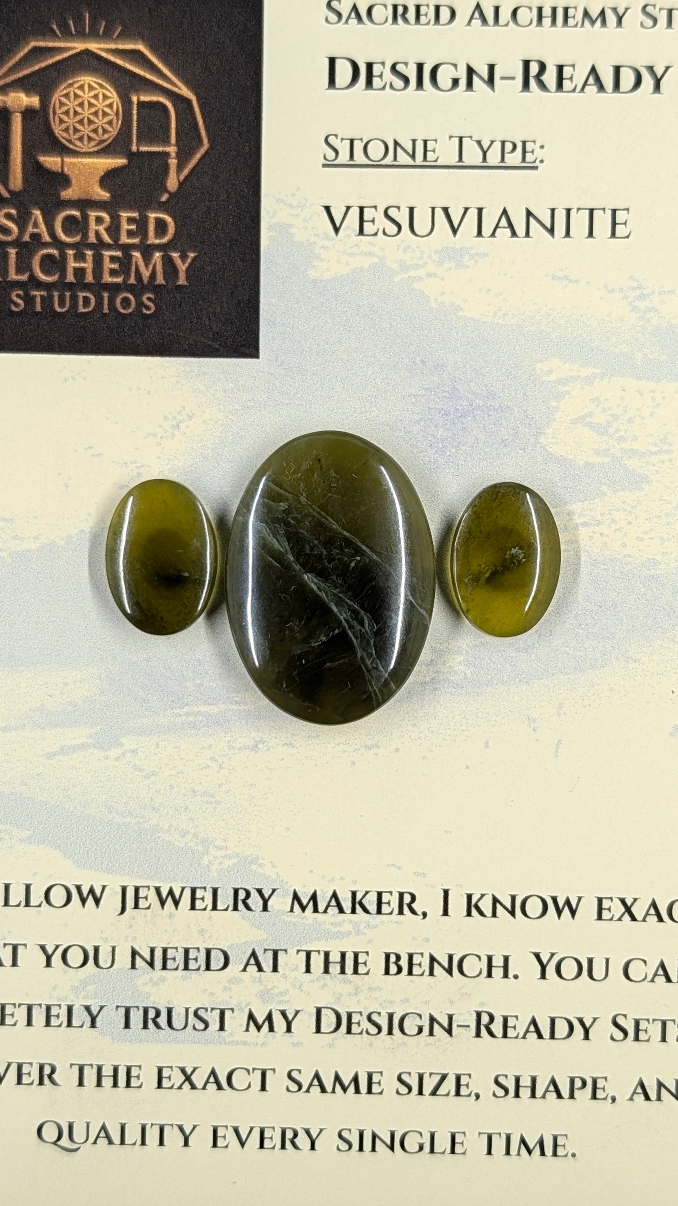 Oval Shape - Vesuvianite - Design Ready