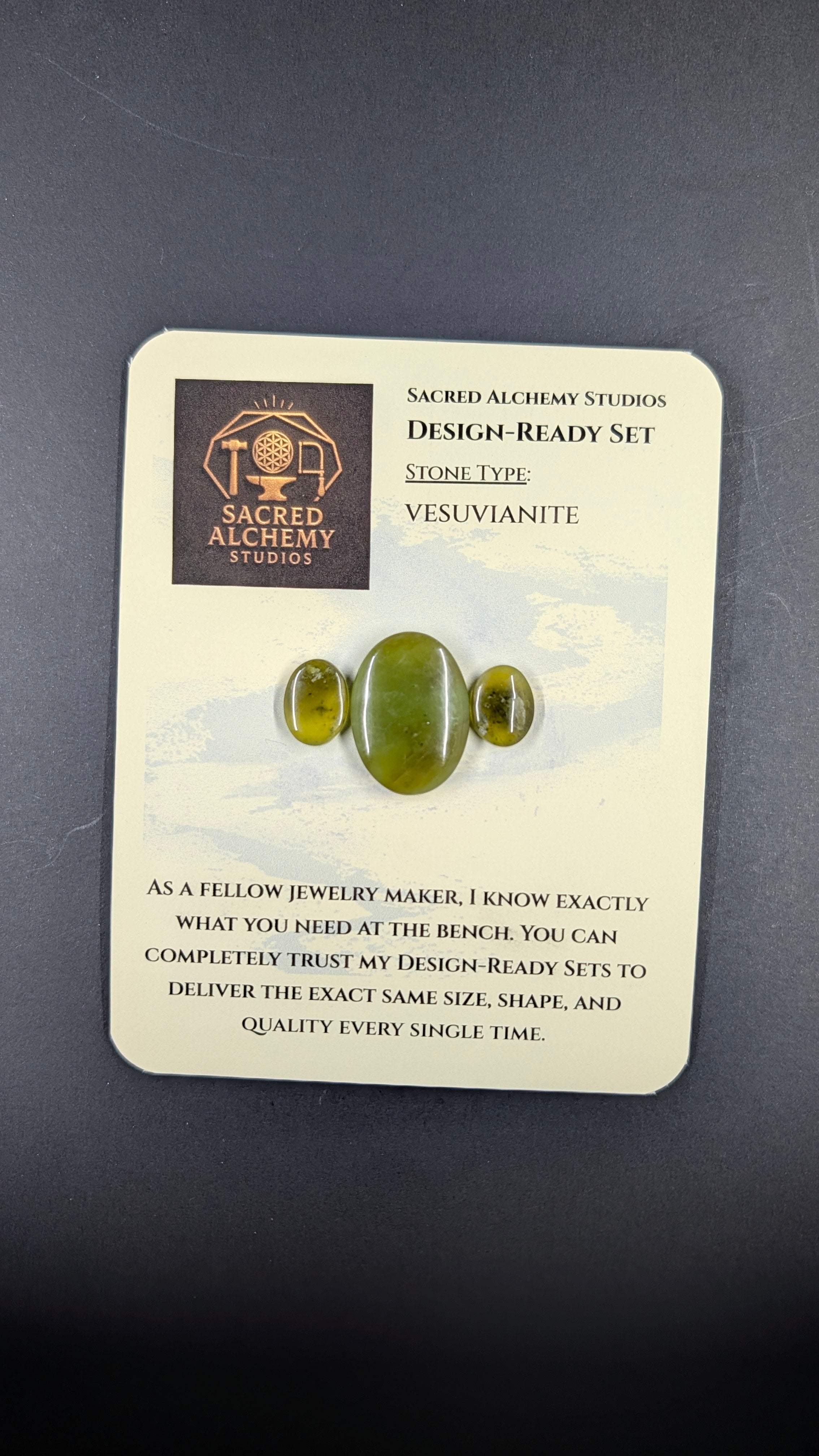 Oval Shape - Vesuvianite - Design Ready