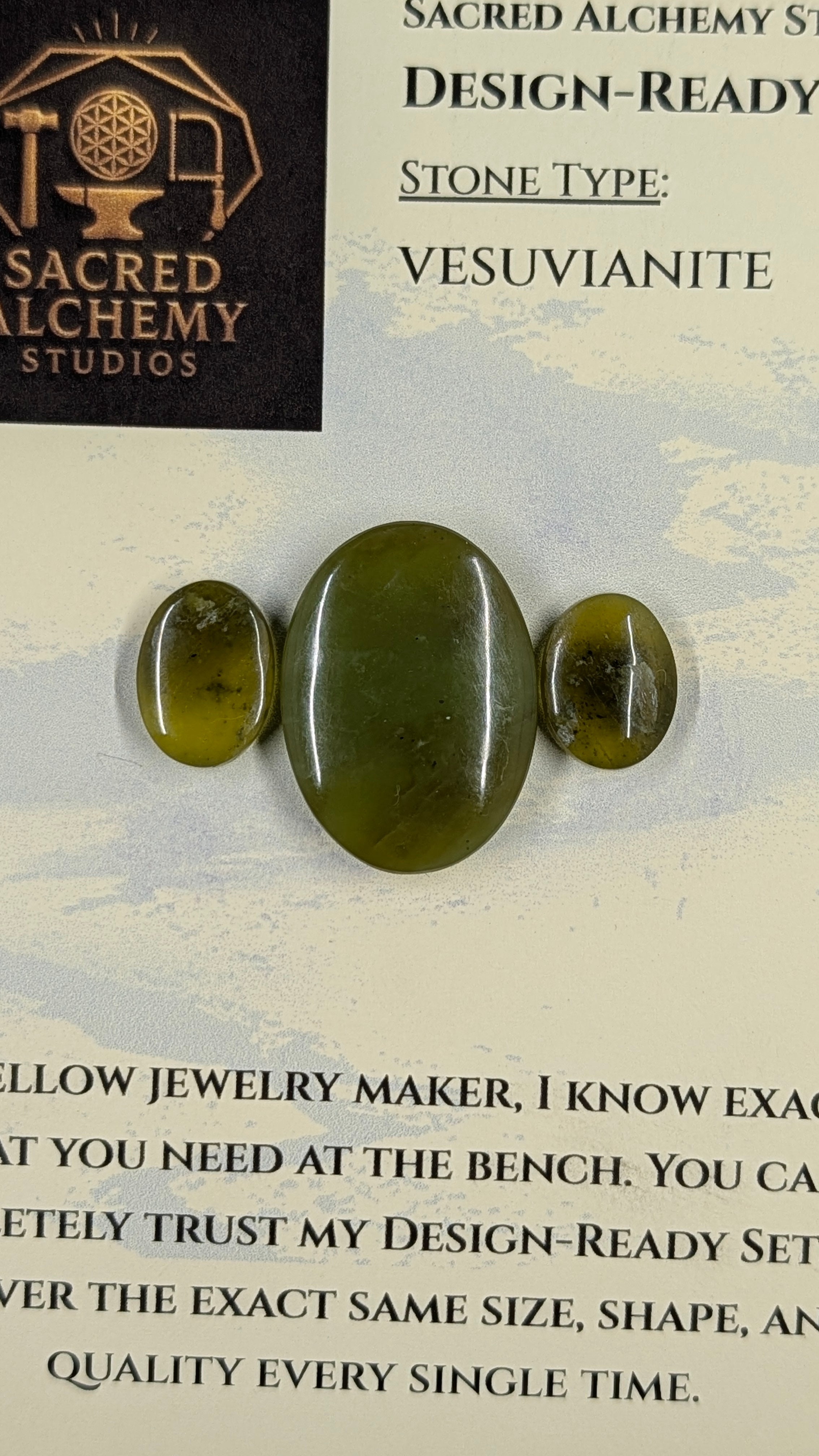Oval Shape - Vesuvianite - Design Ready