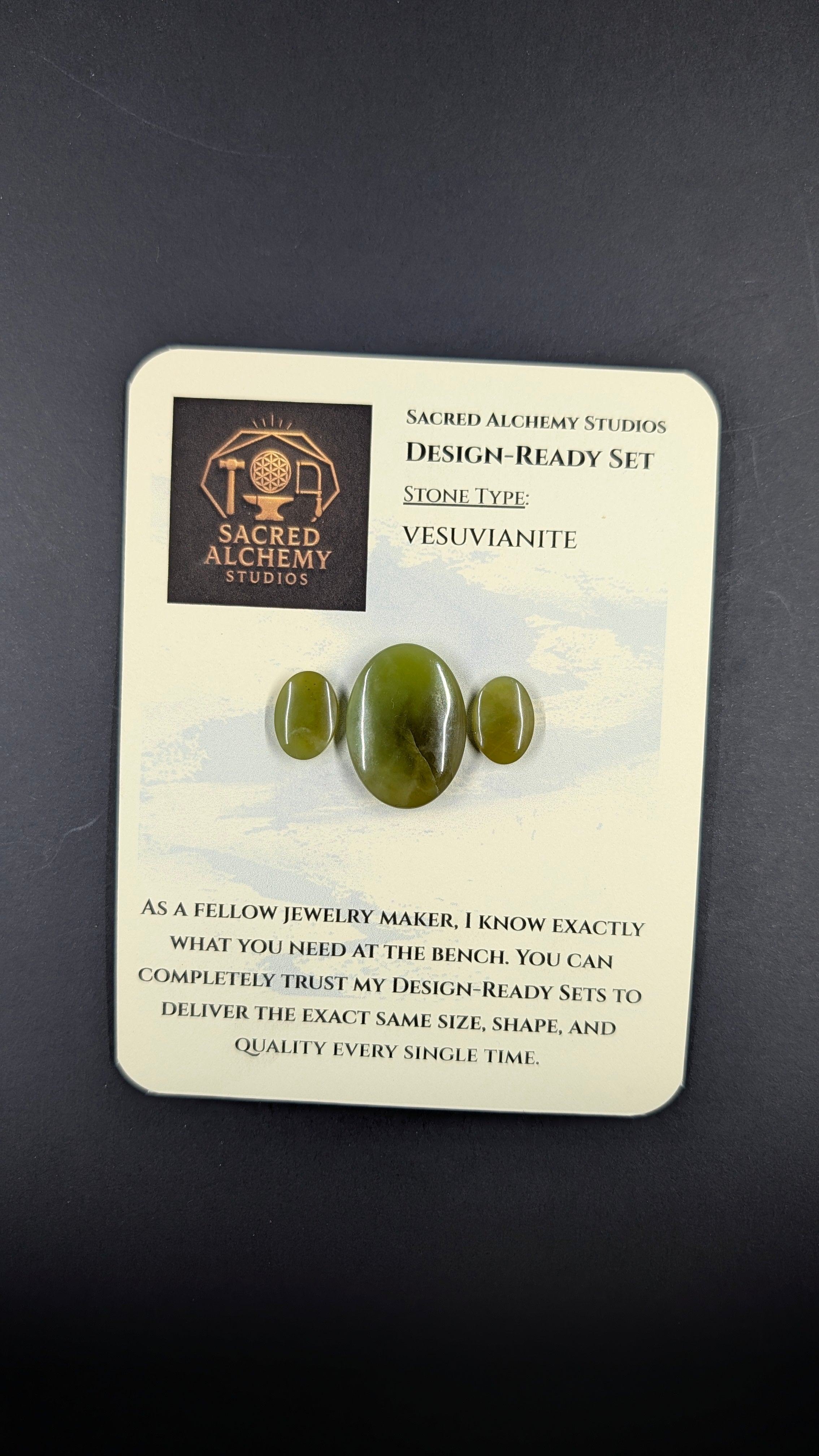 Oval Shape - Vesuvianite - Design Ready