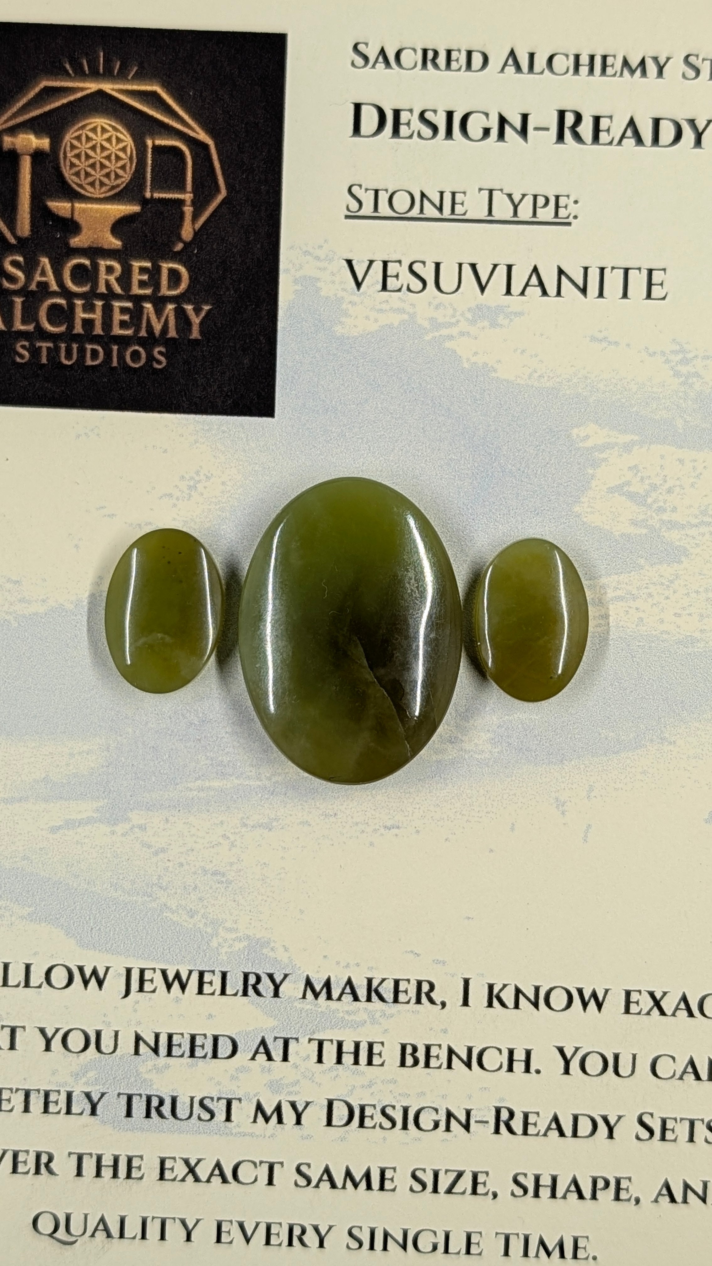 Oval Shape - Vesuvianite - Design Ready
