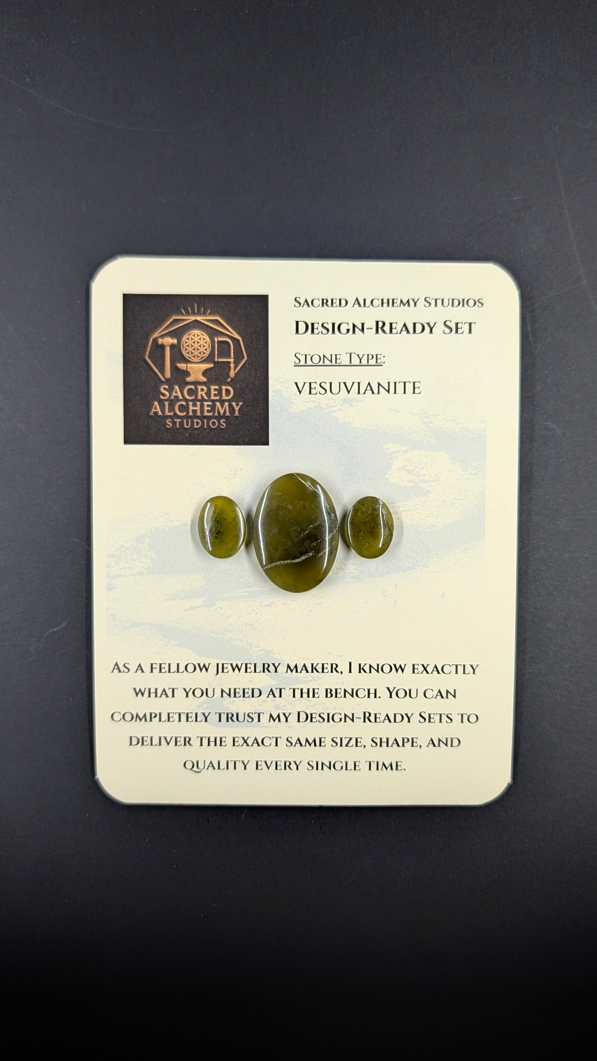 Oval Shape - Vesuvianite - Design Ready