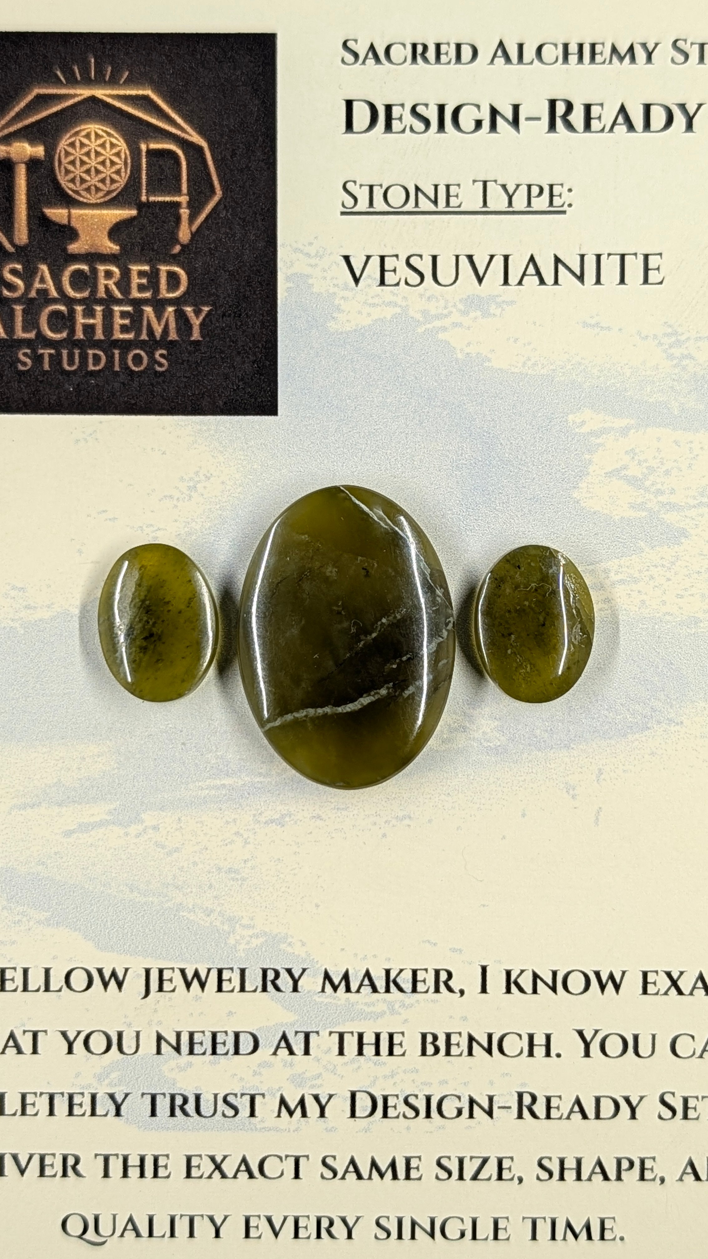 Oval Shape - Vesuvianite - Design Ready