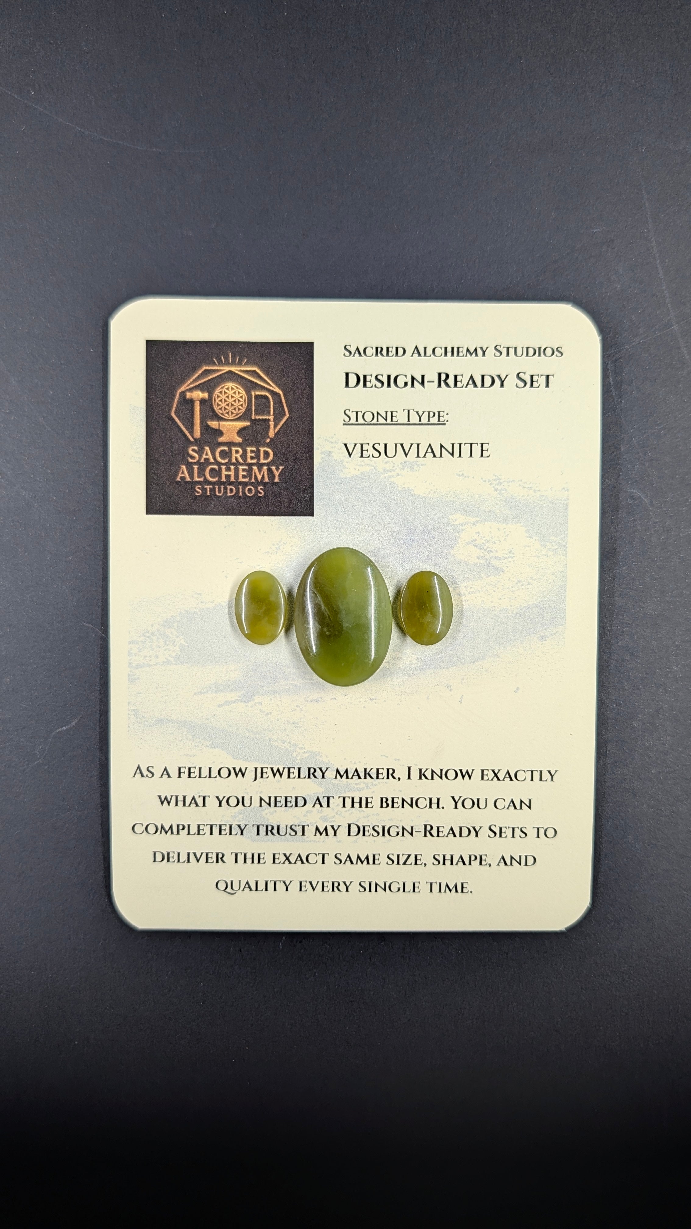 Oval Shape - Vesuvianite - Design Ready