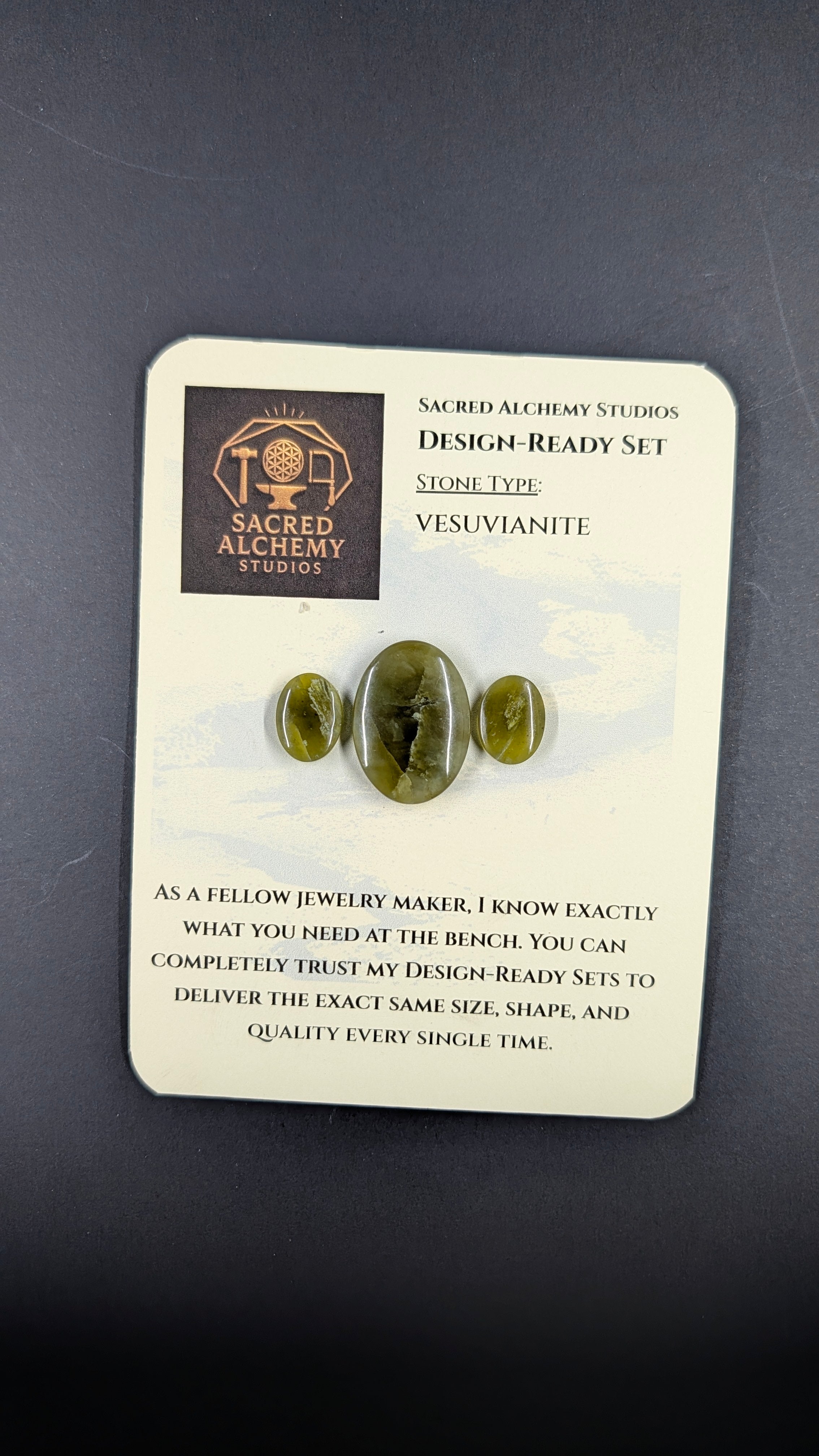 Oval Shape - Vesuvianite - Design Ready