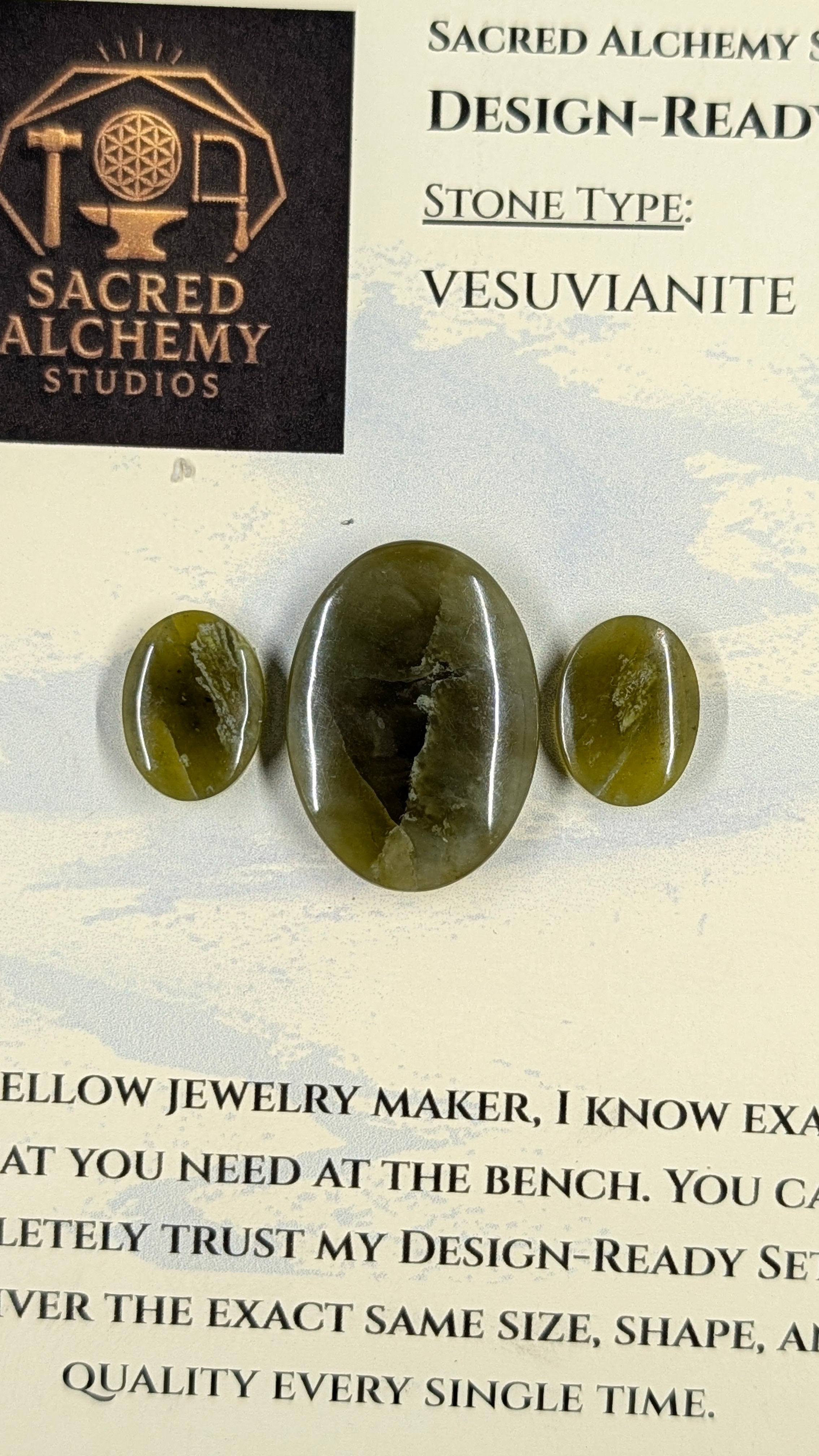 Oval Shape - Vesuvianite - Design Ready