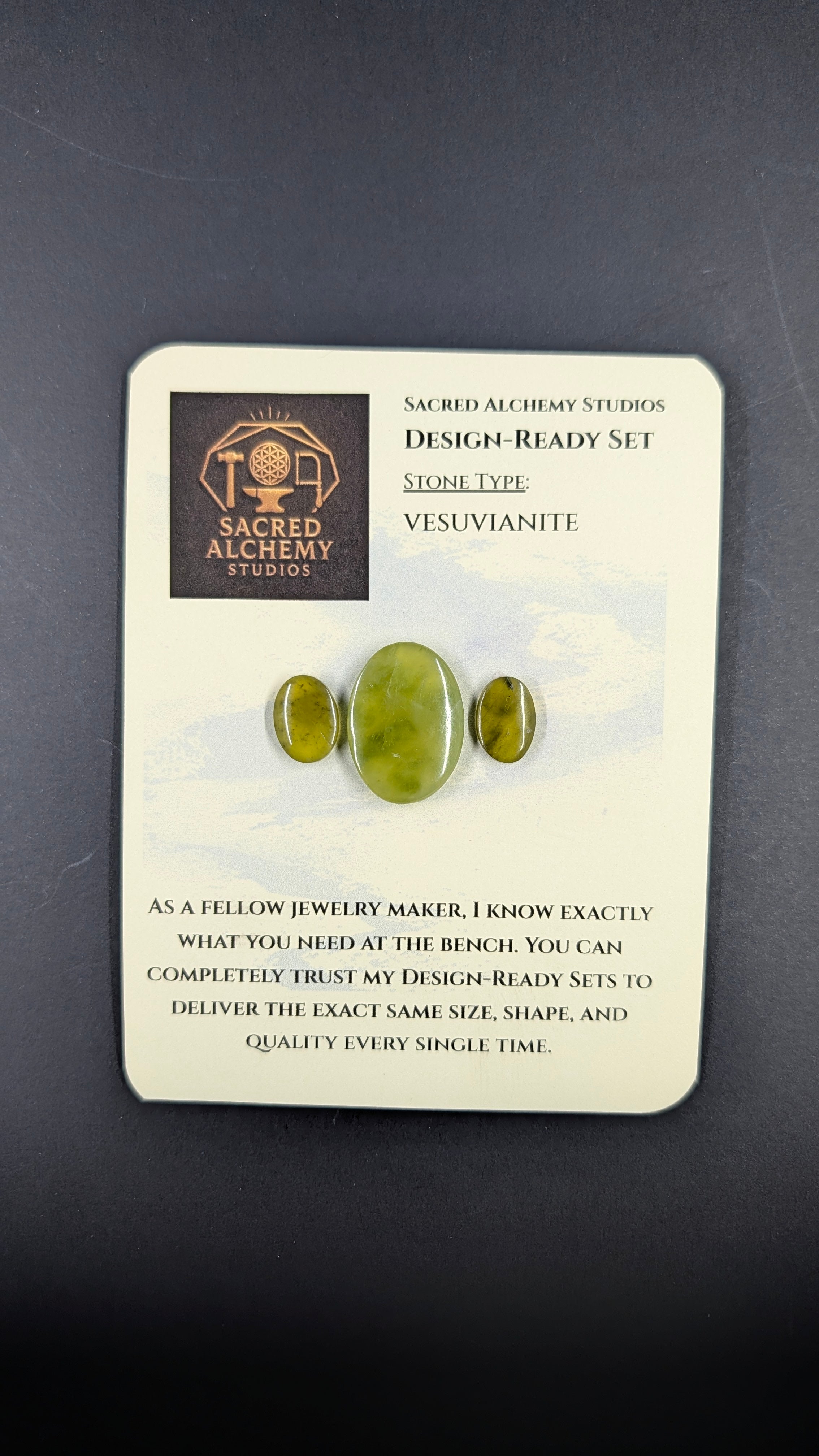 Oval Shape - Vesuvianite - Design Ready