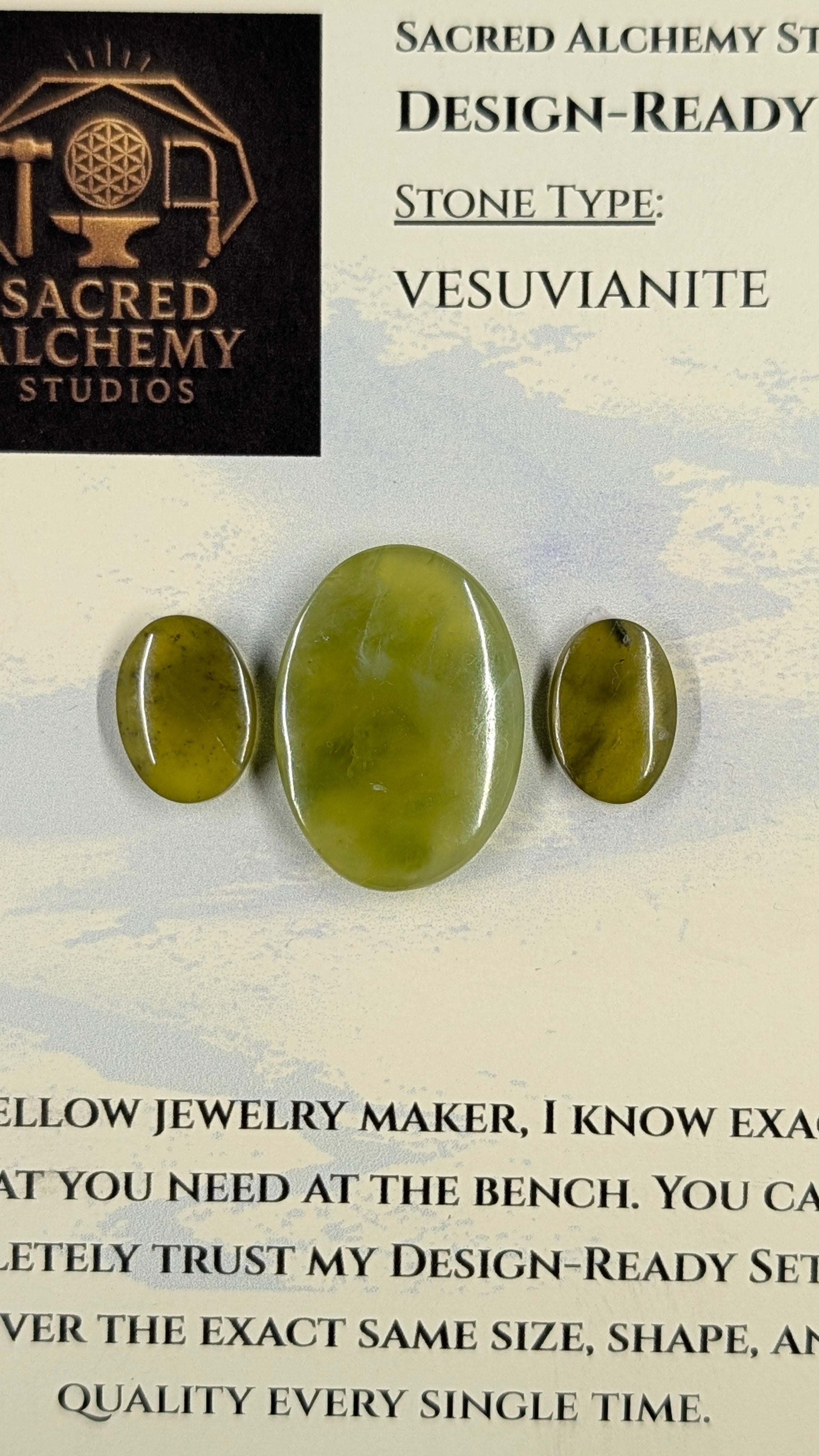 Oval Shape - Vesuvianite - Design Ready