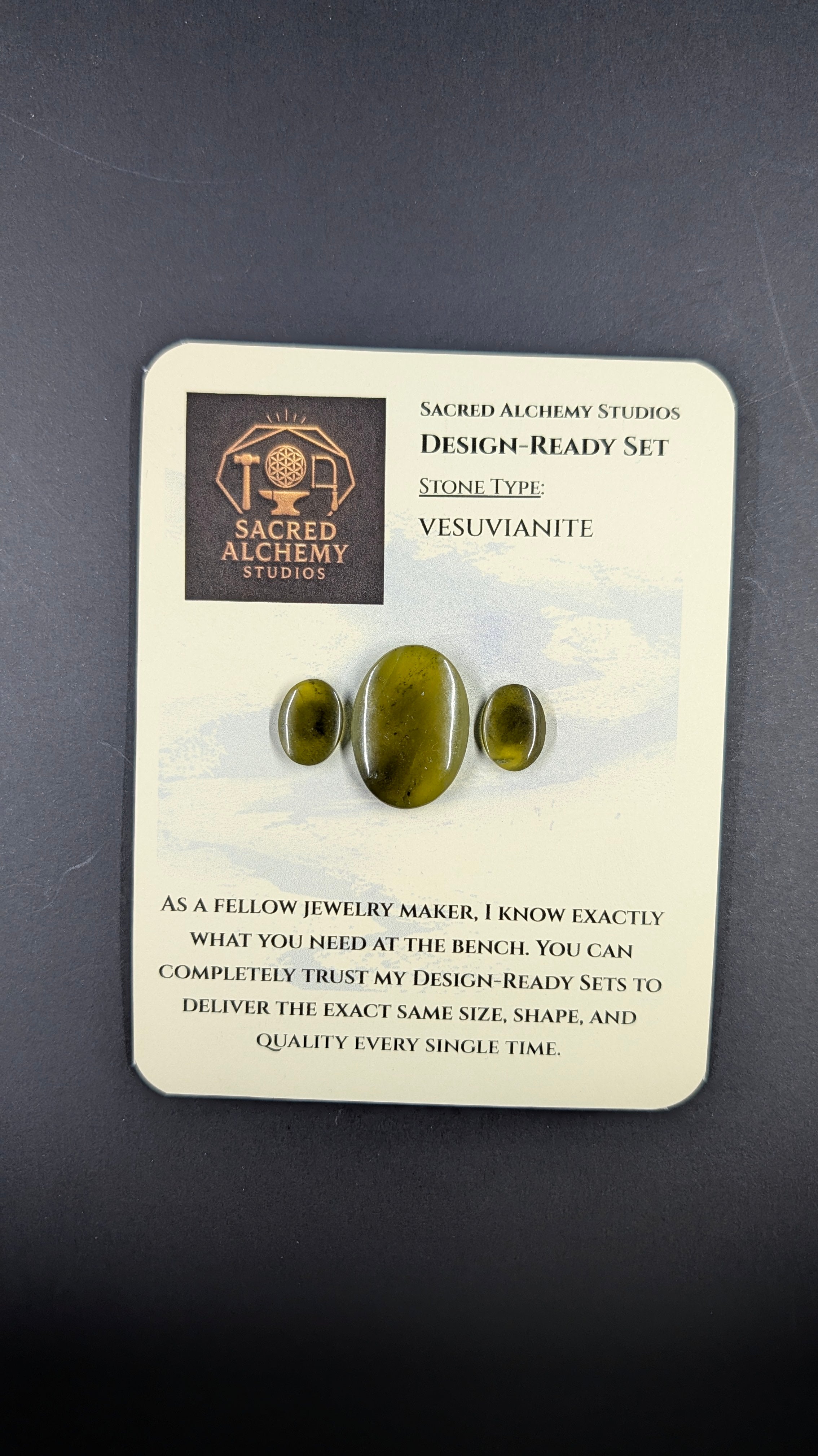 Oval Shape - Vesuvianite - Design Ready