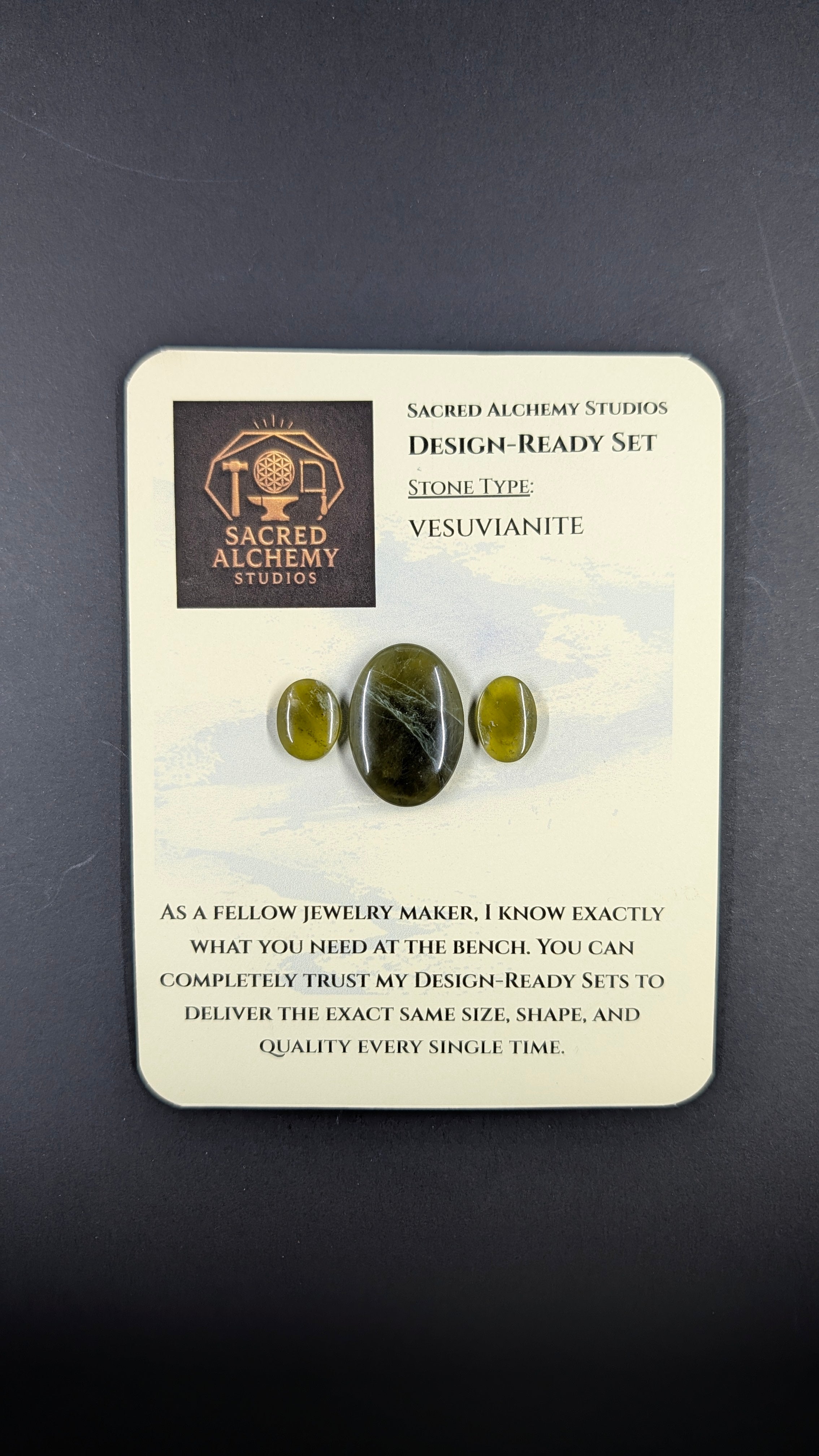 Oval Shape - Vesuvianite - Design Ready